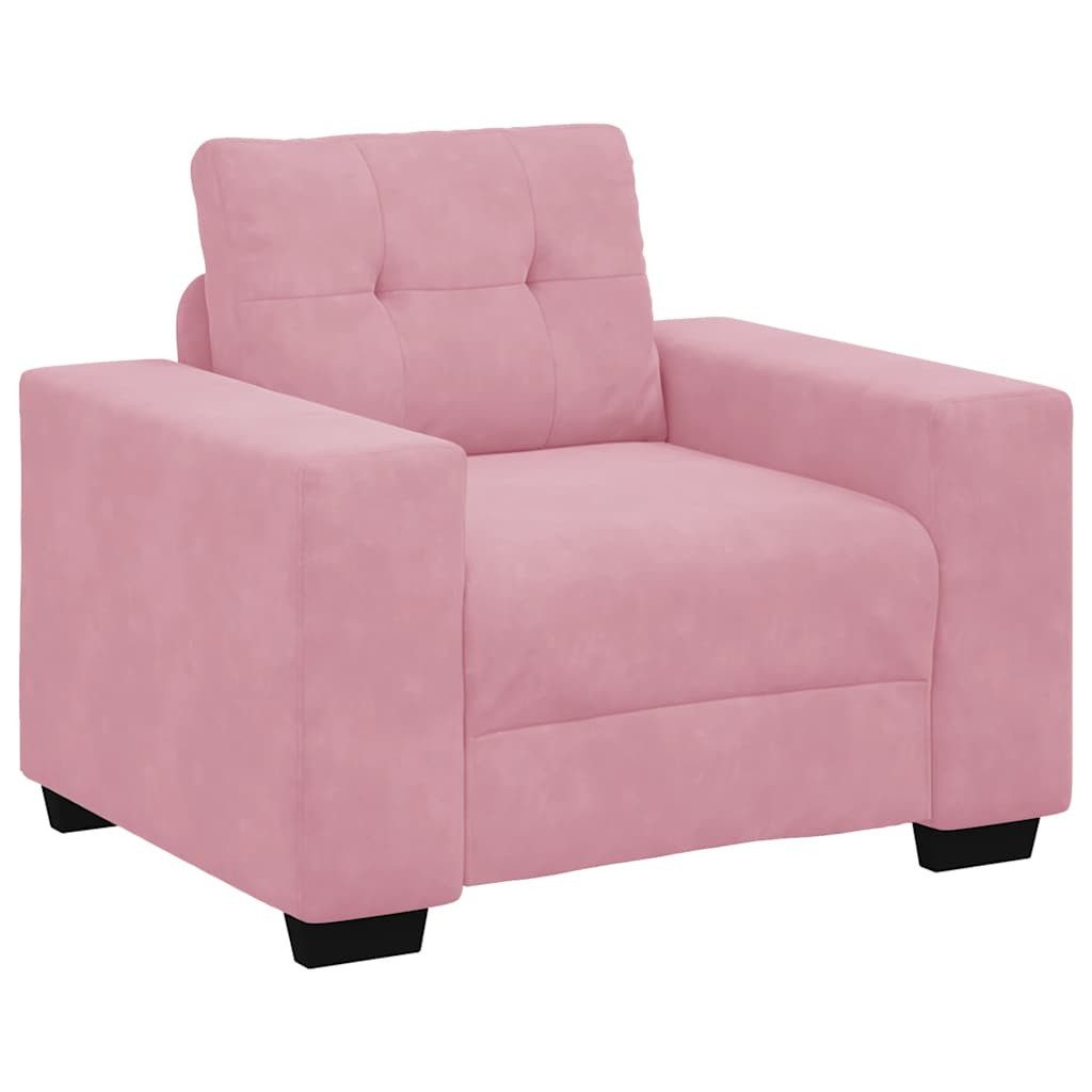 vidaXL Sofa Sessel Rosa 100x78x80 cm Samt, 1 Teile