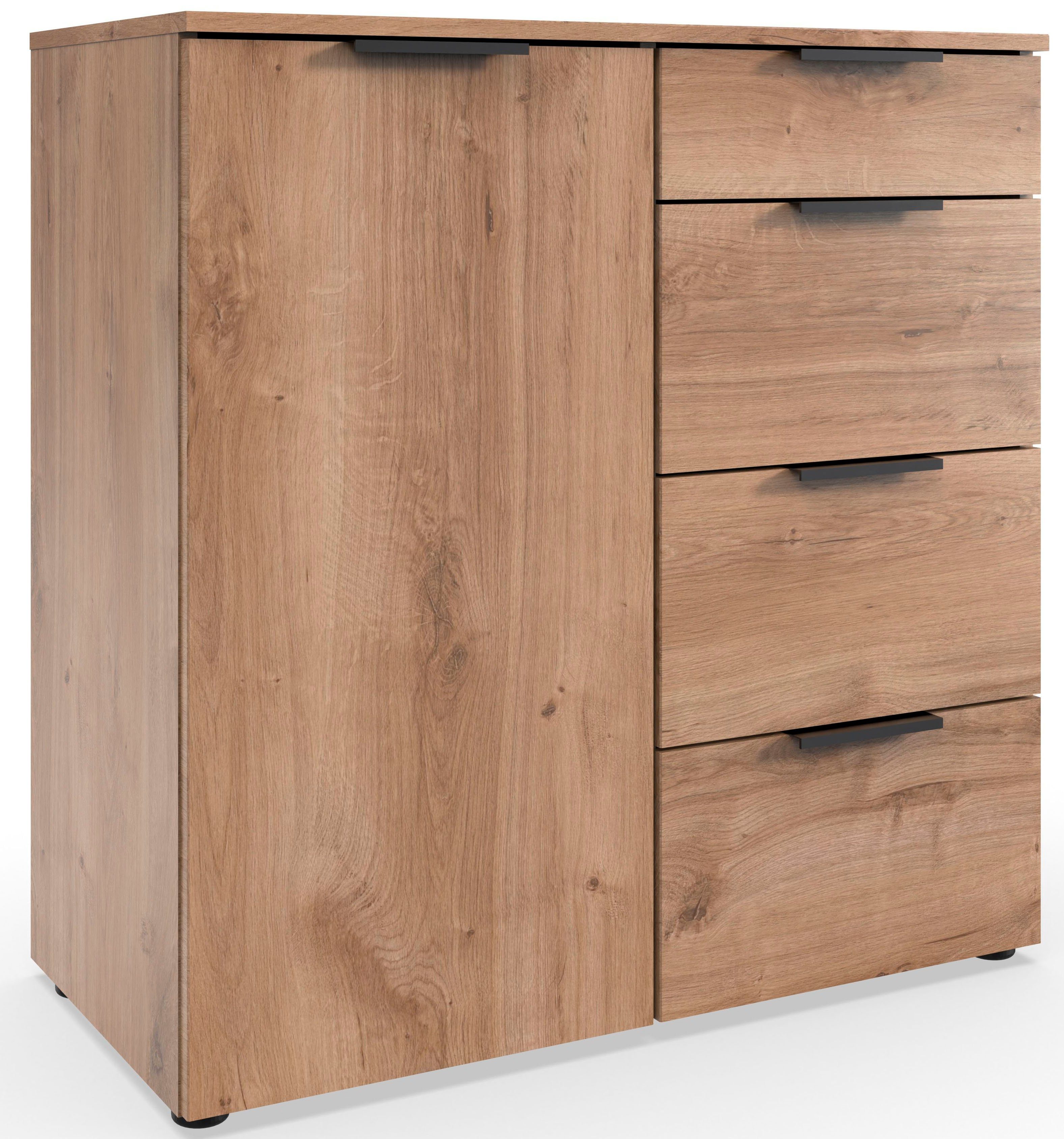 Wimex Kombikommode Level by fresh to go, 1-türig mit 4 Schubladen, soft-close Funktion, 81cm breit, 84cm hoch