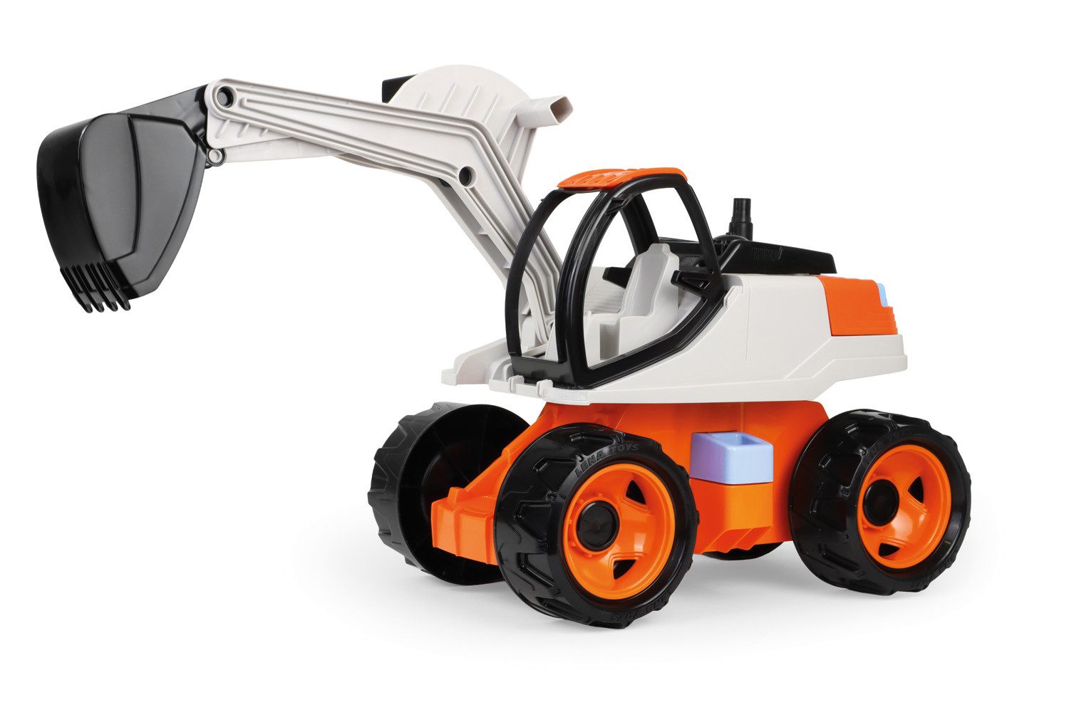 Lena® Spielzeug-Bagger Giga Trucks Bagger Pro, Orange/Beige, Made in Europe
