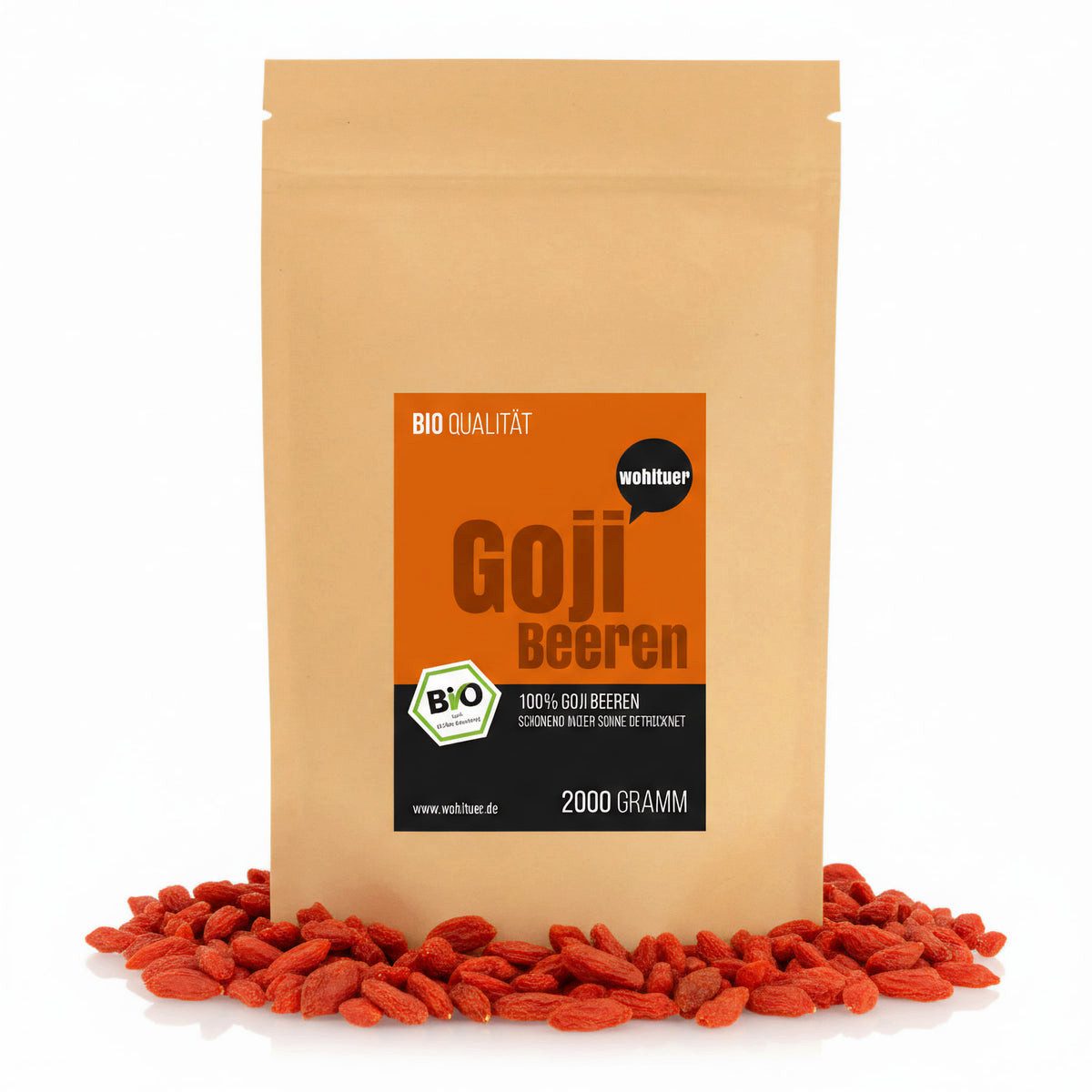 WOH Trockenfrüchte Wohltuer Bio Goji Beeren