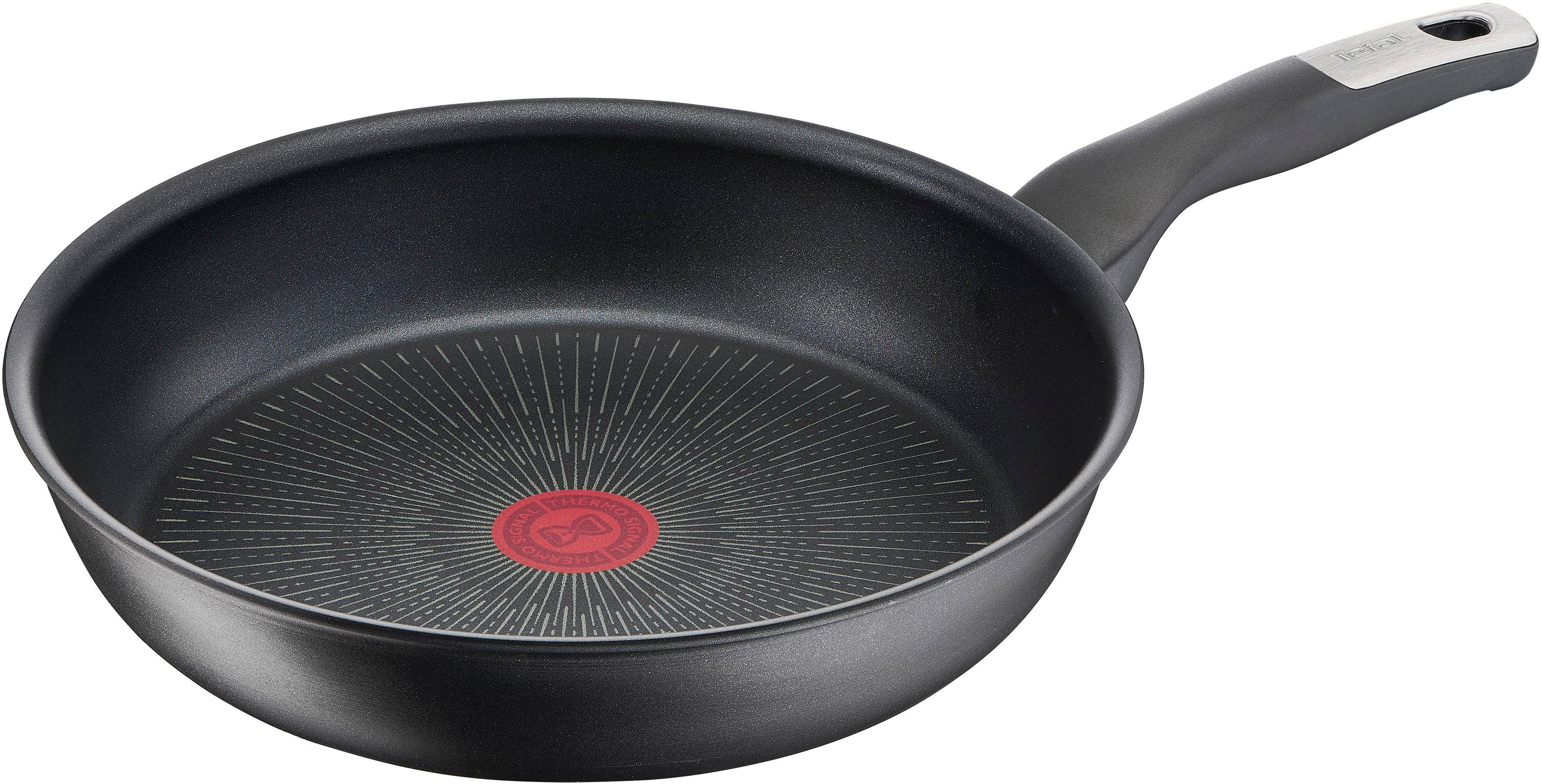 Tefal Bratpfanne Unlimited, Aluminium (1-tlg), kratzfest, Induktionspfanne, Temperaturanzeiger, Made In France