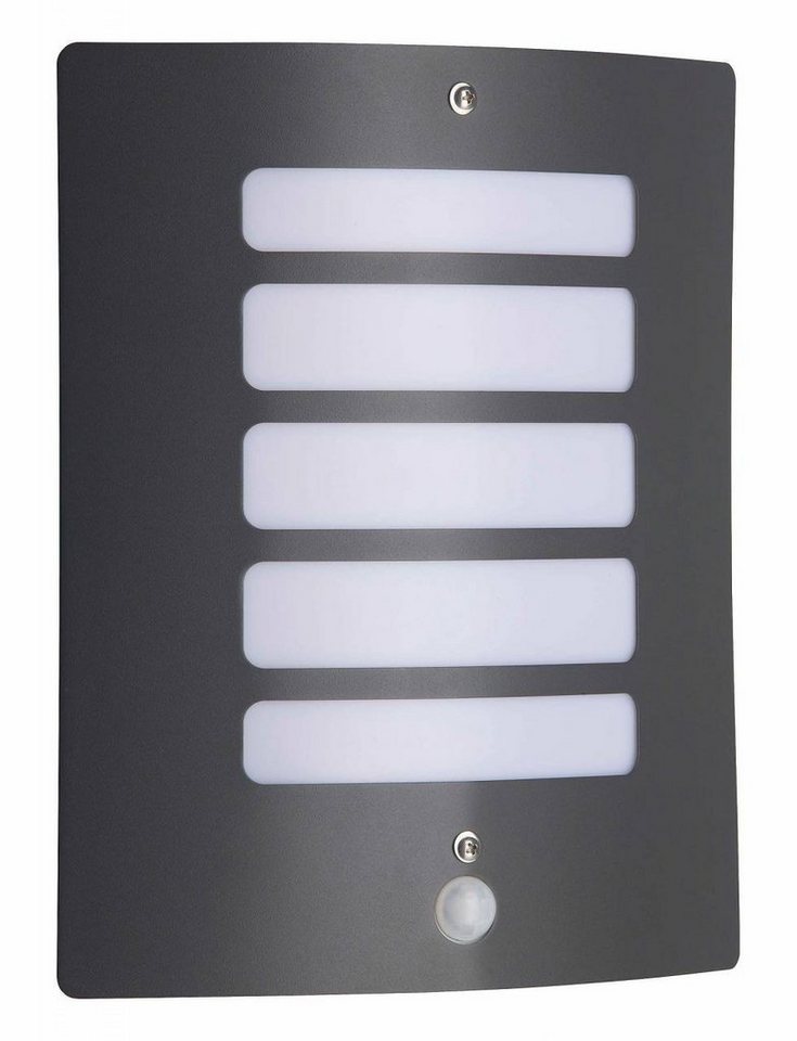 Brilliant LED Außen-Wandleuchte Todd, Lampe Todd Außenwandleuchte  Bewegungsmelder anthrazit 1x A60, E27, 6, Mit einstellbarem Bewegungsmelder