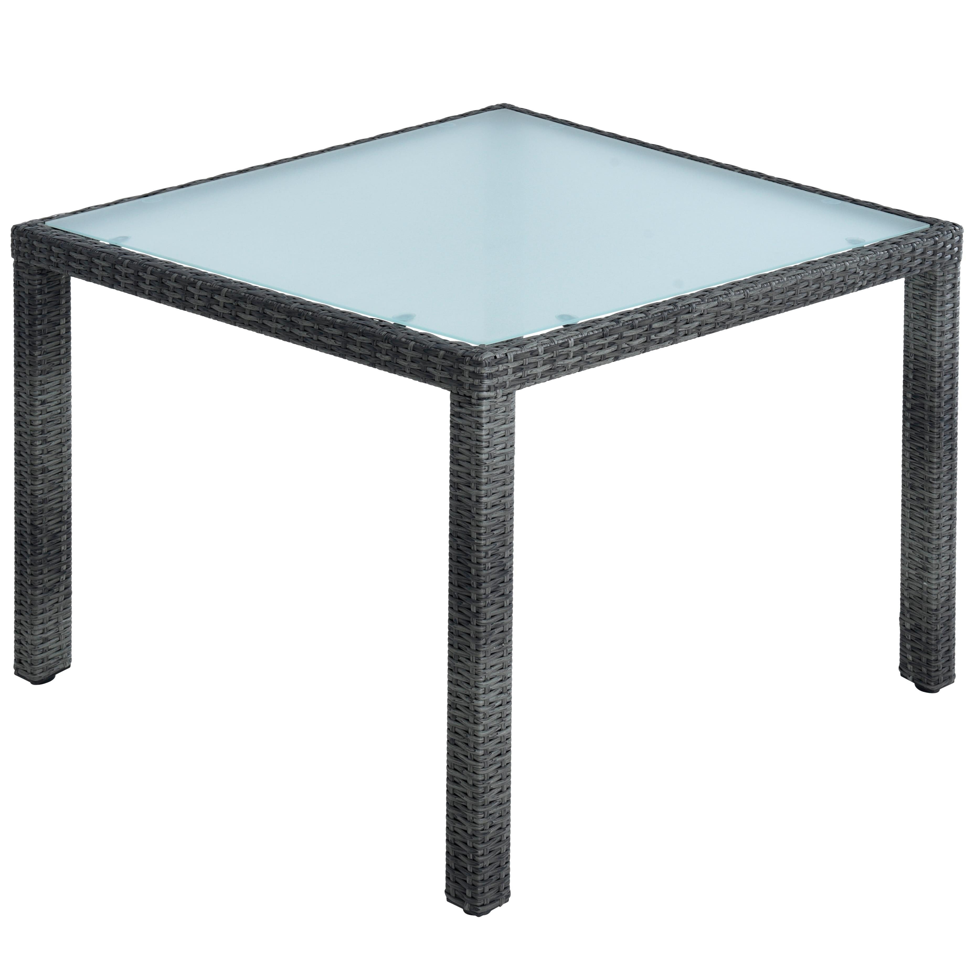 ESTEXO Sitzgruppe Polyrattan Gartenmöbel Set Rattan Gartenset Essgruppe Anthrazit Grau – Bild 2 von 5