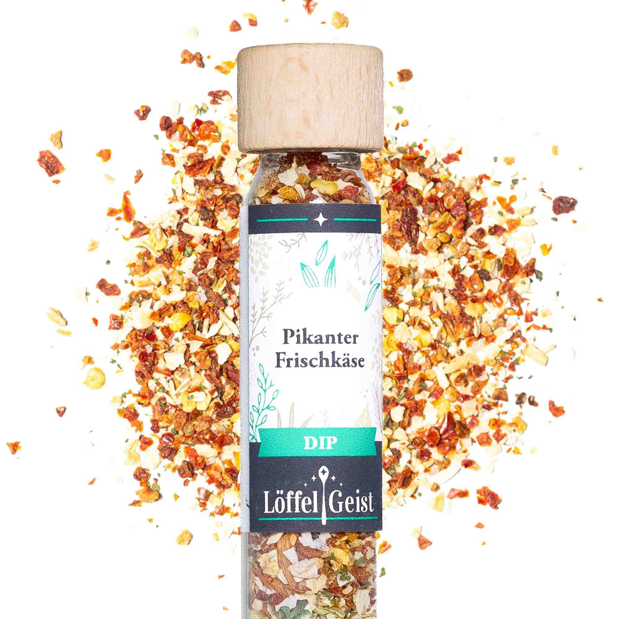 Löffelgeist Gewürz Pikanter Frischkäse Dip(29g im praktischen Dosierglas)