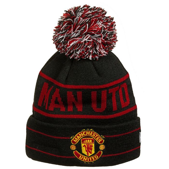 New Era Beanie Manchester United Wordmark Cuff Knit Bobble Beanie