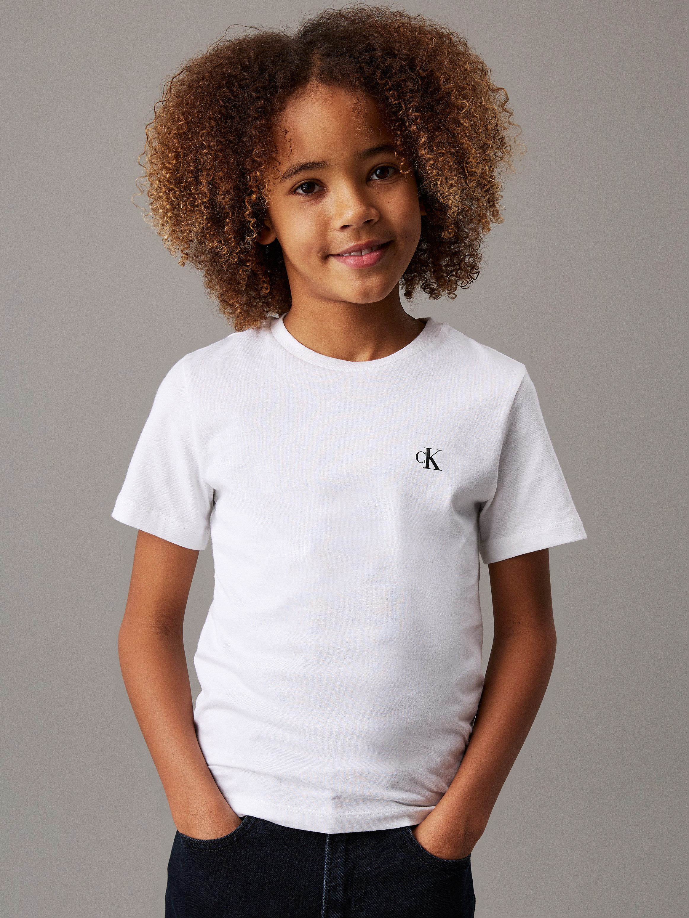 Calvin Klein Jeans T-Shirt für Kinder bis 16 Jahre mit Logoprägung