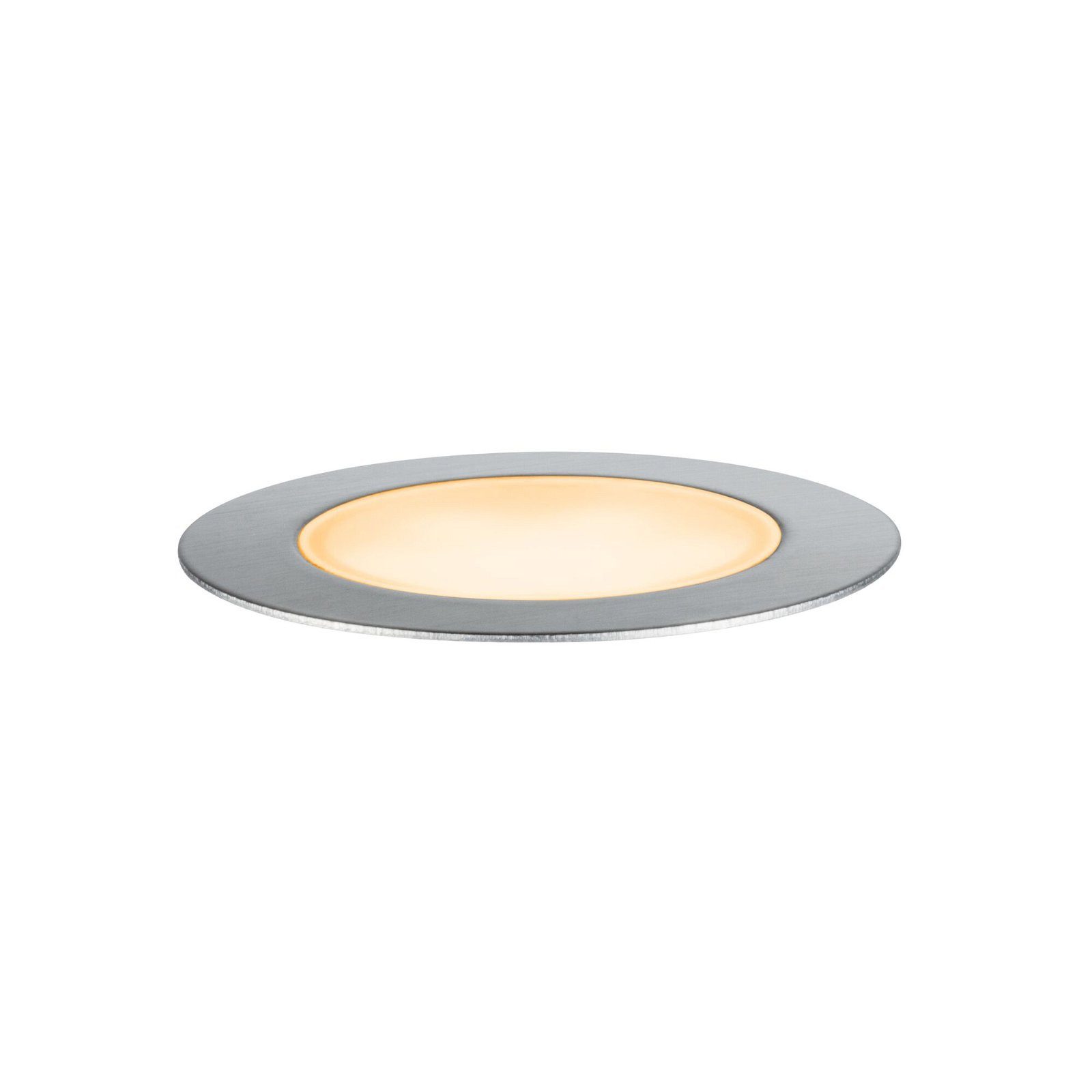 Paulmann LED Einbauleuchte Plug & Shine Floor Einzelleuchte IP67 2200K 2W Silber, LED fest integriert, Bodeneinbauleuchte, Insektenfreundlich