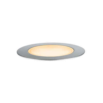 Paulmann LED Einbauleuchte Plug & Shine Floor Einzelleuchte IP67 2200K 2W Silber, LED fest integriert, Bodeneinbauleuchte, Insektenfreundlich