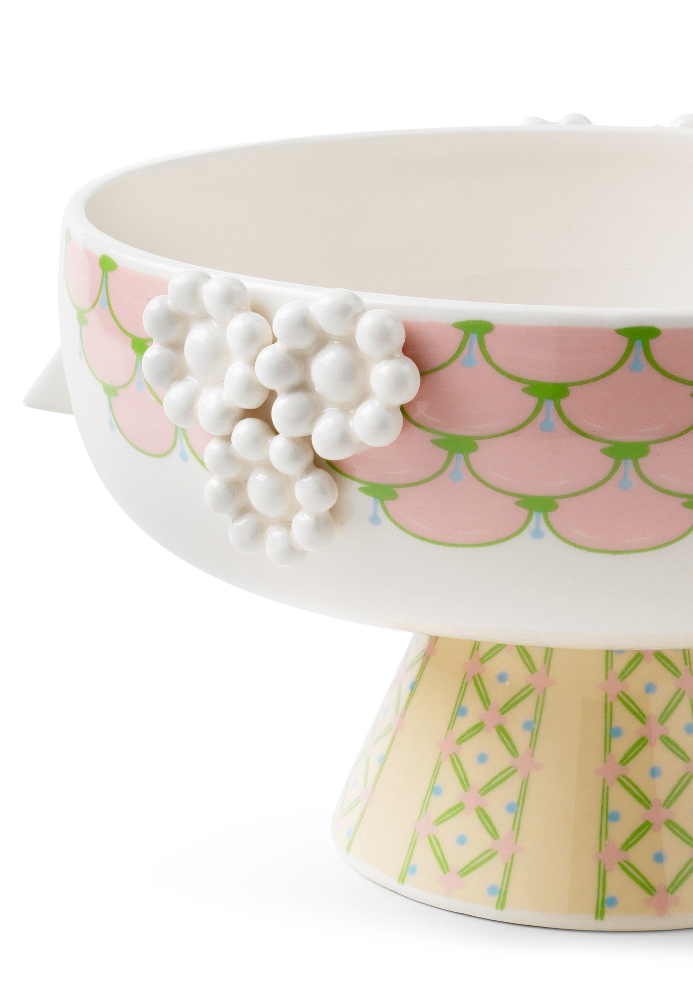 Bjørn Wiinblad Schale Bjørn Wiinblad Eva Schale auf Fuß, soft pink, Keramik