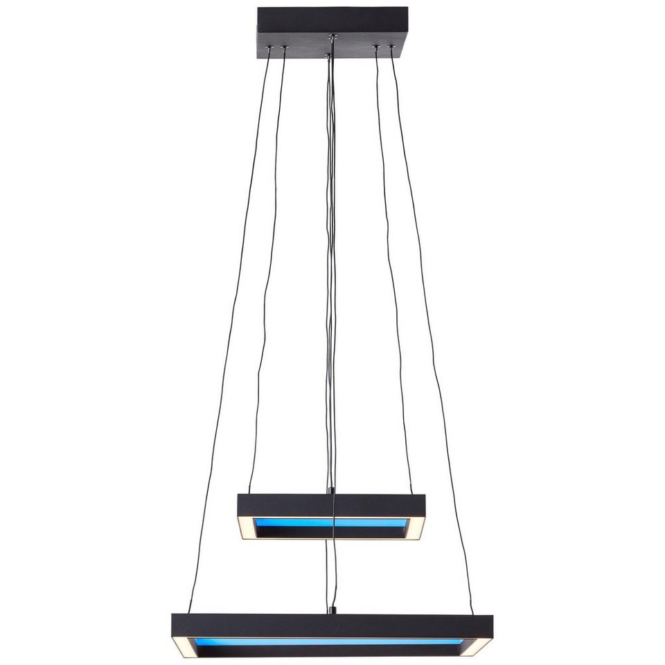 Brilliant LED Pendelleuchte Icarus, LED wechselbar, Farbwechsler, 120 cm  Höhe, 0 cm Durchm., 0, Metall/Kunststoff, sand/schwarz