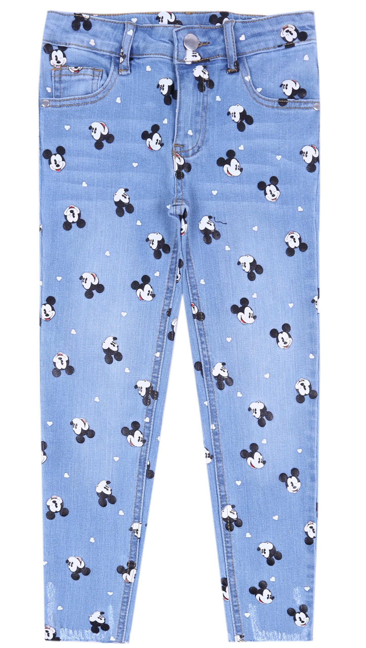 Sarcia.eu Lange Unterhose Mickey Mouse Jeanshose DISNEY 7-8 Jahre