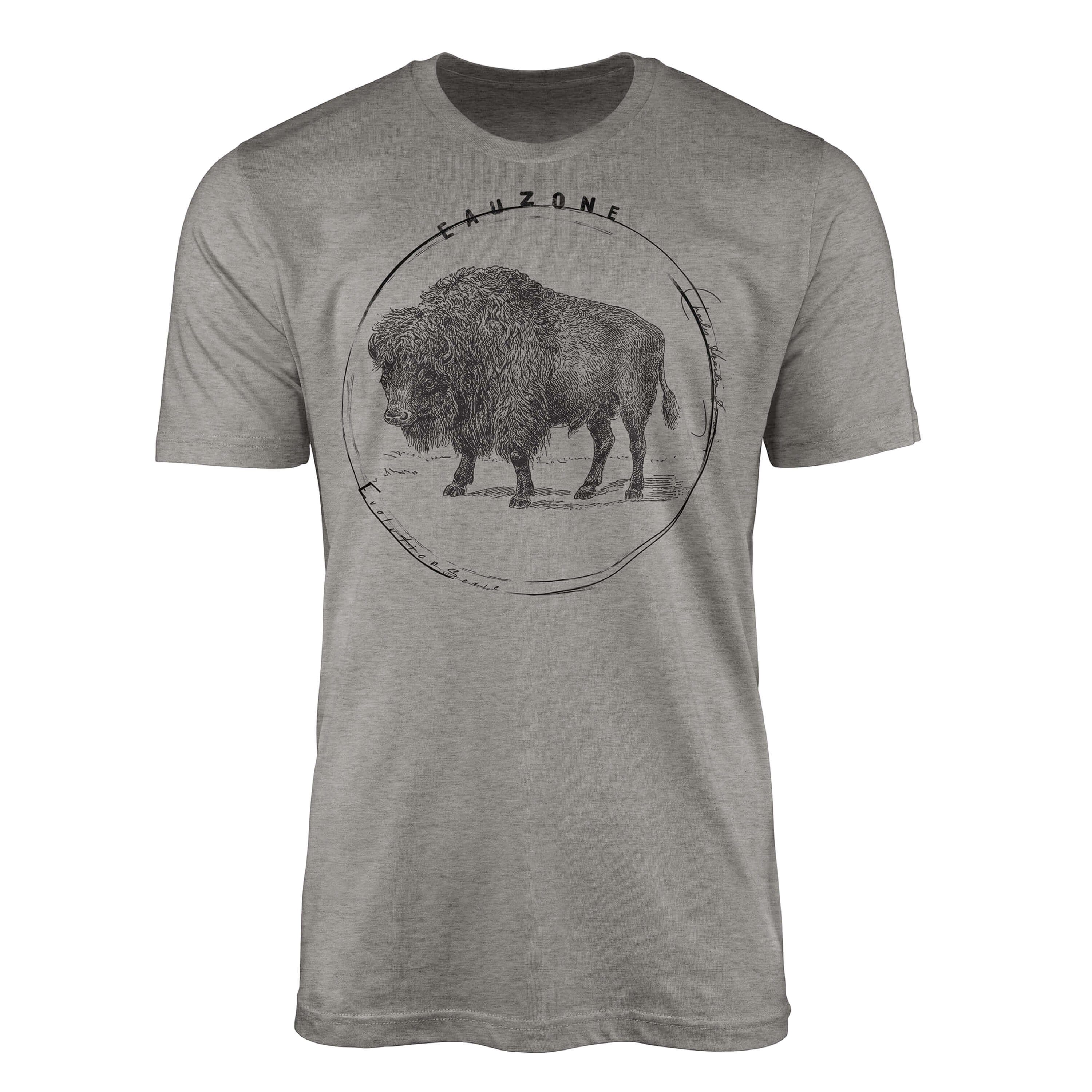 Sinus Art T-Shirt Evolution Herren T-Shirt Bison