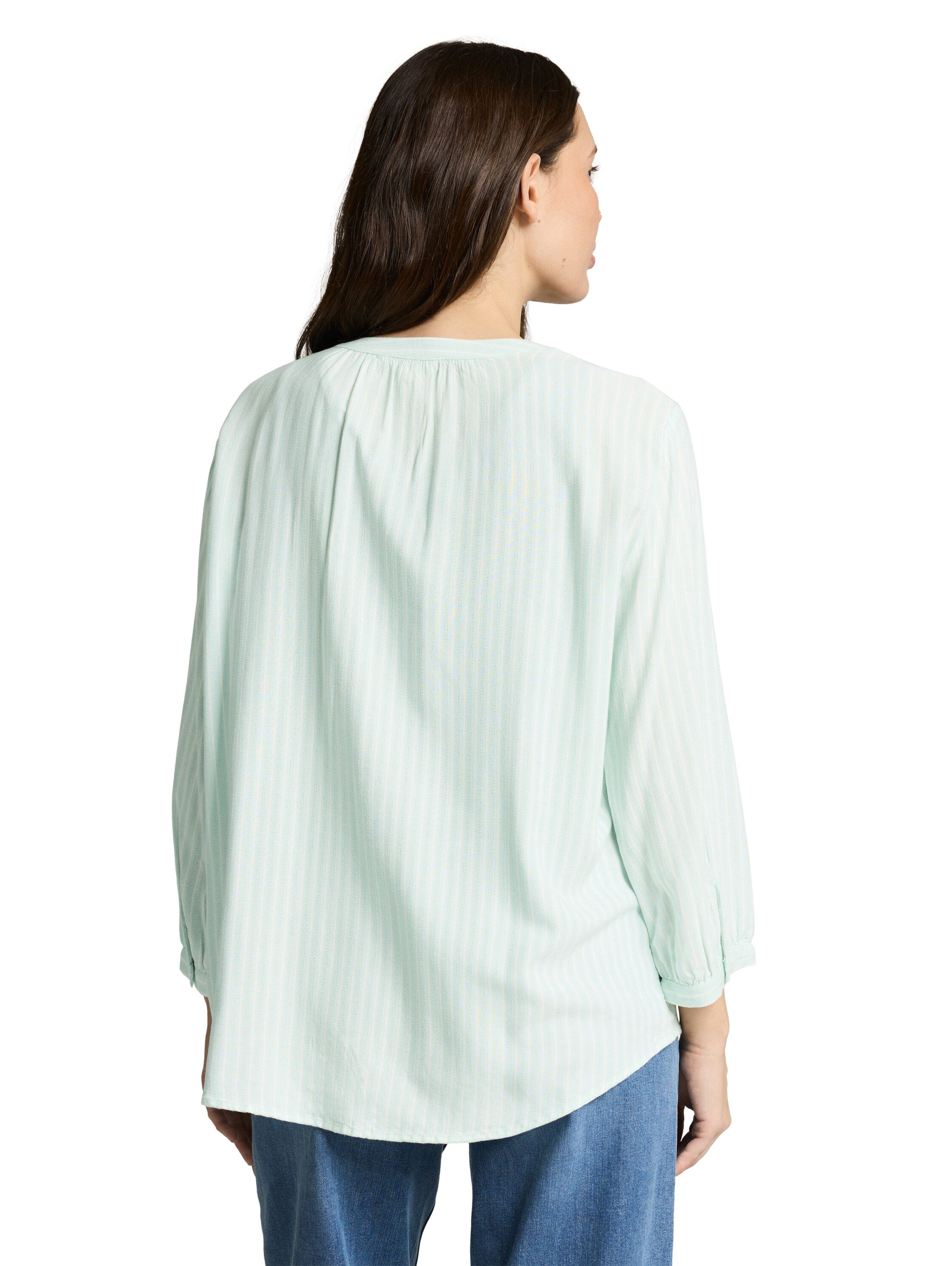 TOM TAILOR Klassische Bluse Regular mit Streifen Muster