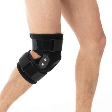 Mrichbez Knieschutz Kniebandage für Männer und Frauen Kniestütze mit Seitlichen (1-tlg., Knieschiene für Sport und Alltag), Bandage Knie mit Klettverschluss und Patellaöffnung