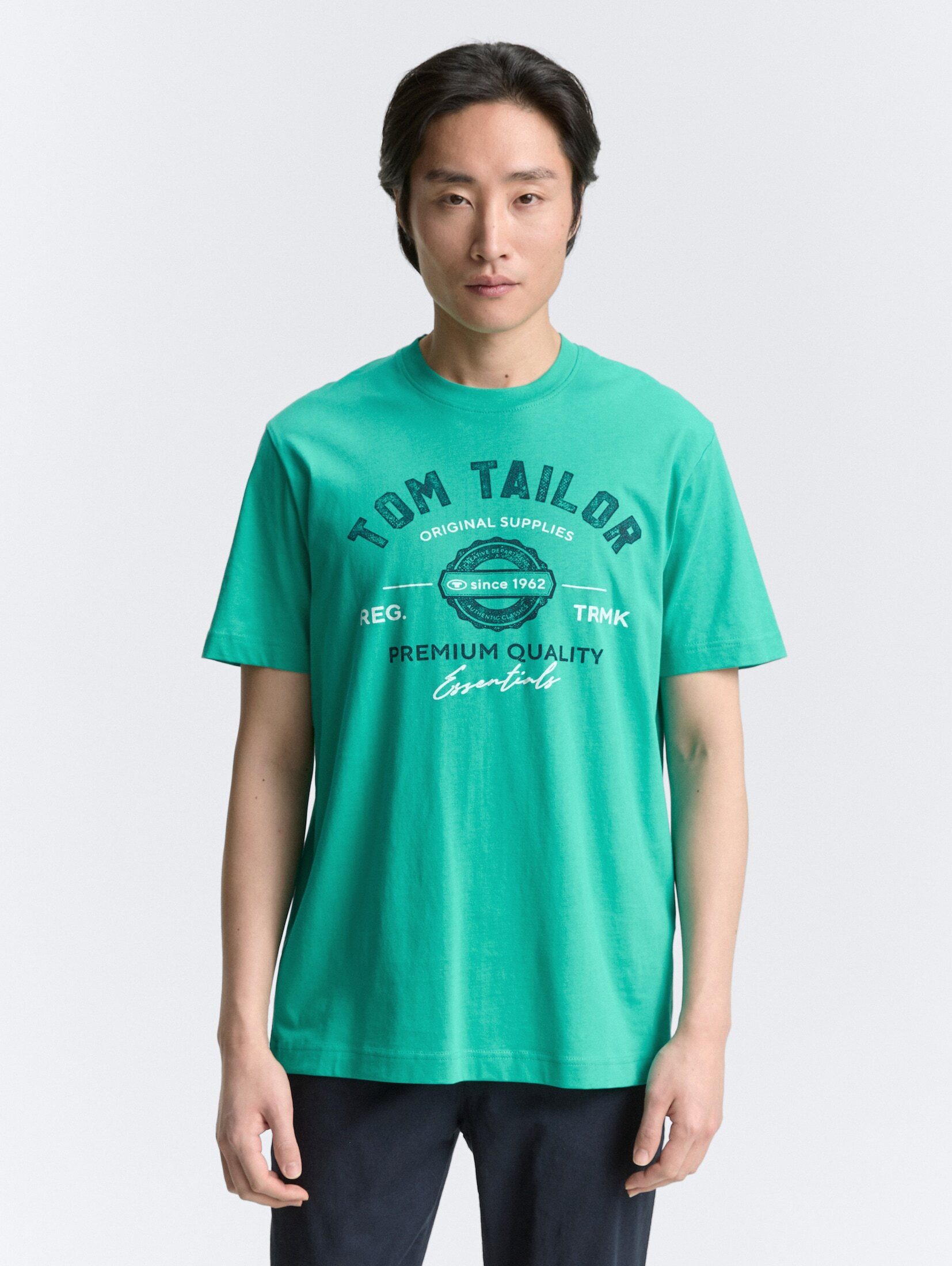 TOM TAILOR T-Shirt mit großem Logofrontprint günstig online kaufen