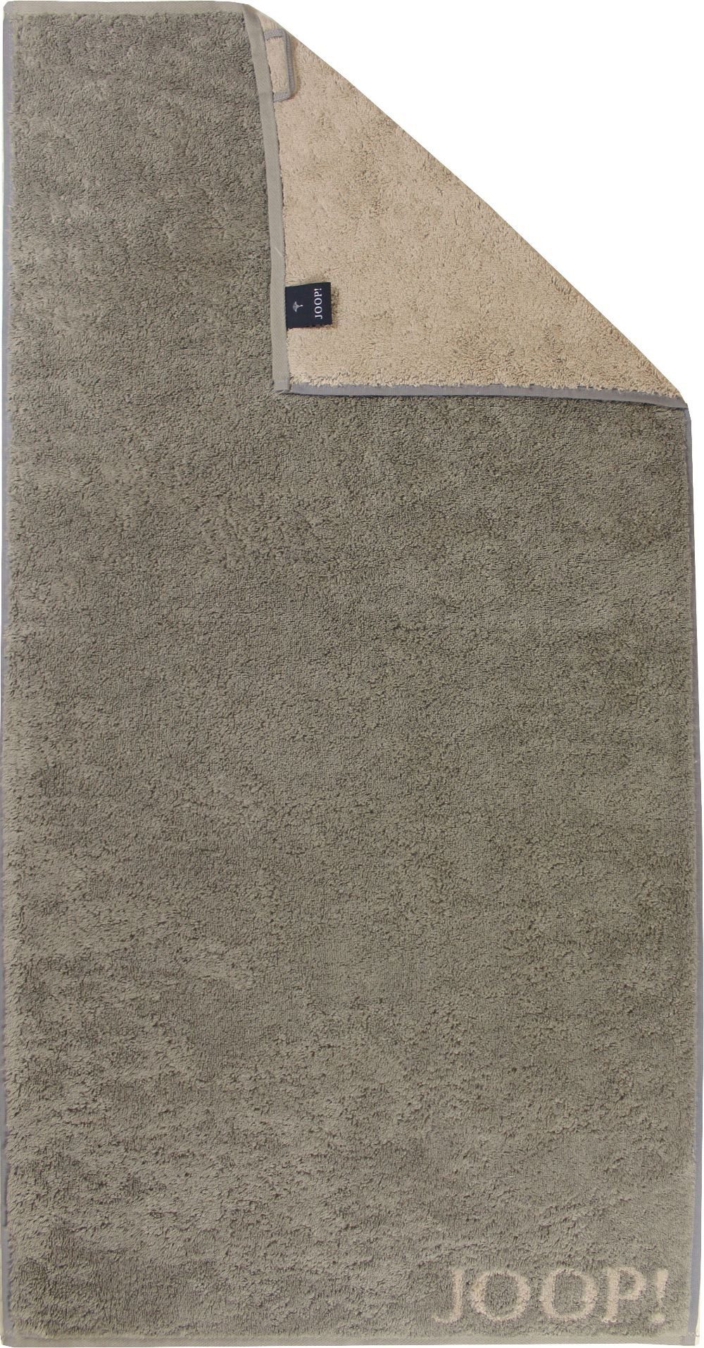 JOOP! Handtuch JOOP! Handtuchserie Classic Doubleface 1600-70 graphit, 100% Baumwolle