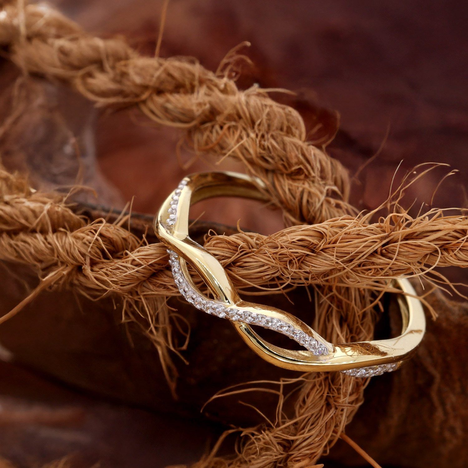 Glizz Goldring Damenring 333 Gold (8 Karat) Zirkonia- günstig online kaufen