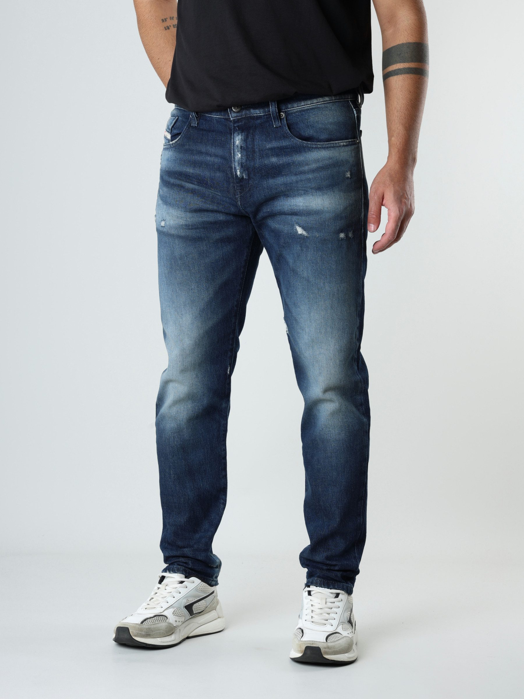 Diesel Slim-fit-Jeans Herren Jeans - 2019 D-STRUKT mittlere Leibhöhe, mittlerer Stretch