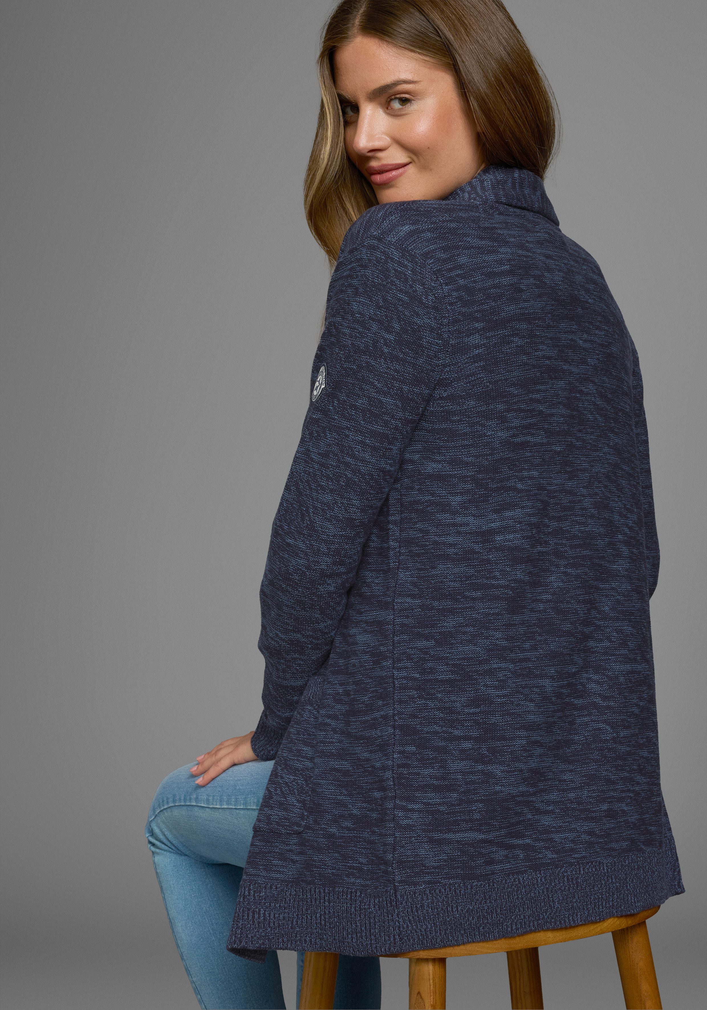 KangaROOS Strickjacke in melierter Optik günstig online kaufen