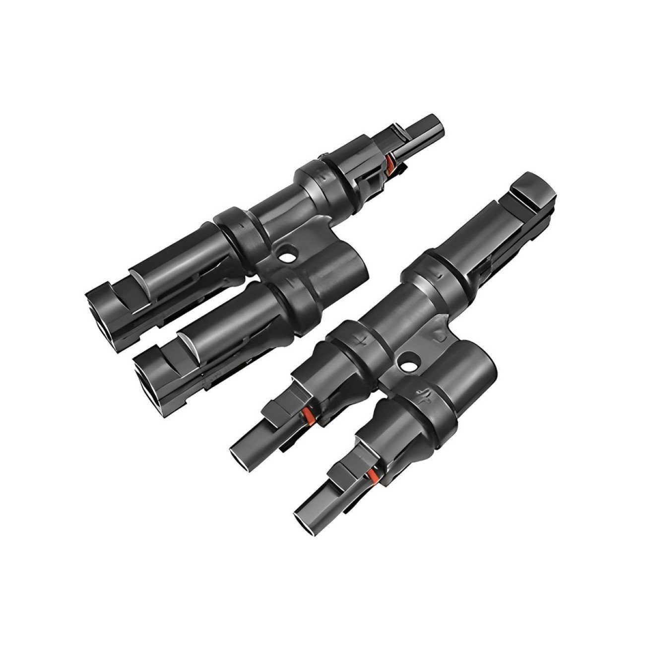 ARLI Solaranlage Y Затыкать 2 fach paar MMF + FFM Solarstecker Abzweigverbinder, (Set, 1-St., Затыкать), Y-Stecker Verteiler Adapter