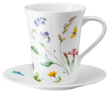 Hutschenreuther Becher Nora Spring Vibes Becher mit Henkel, Bone China 12,5 x 9,2 x 11,5cm