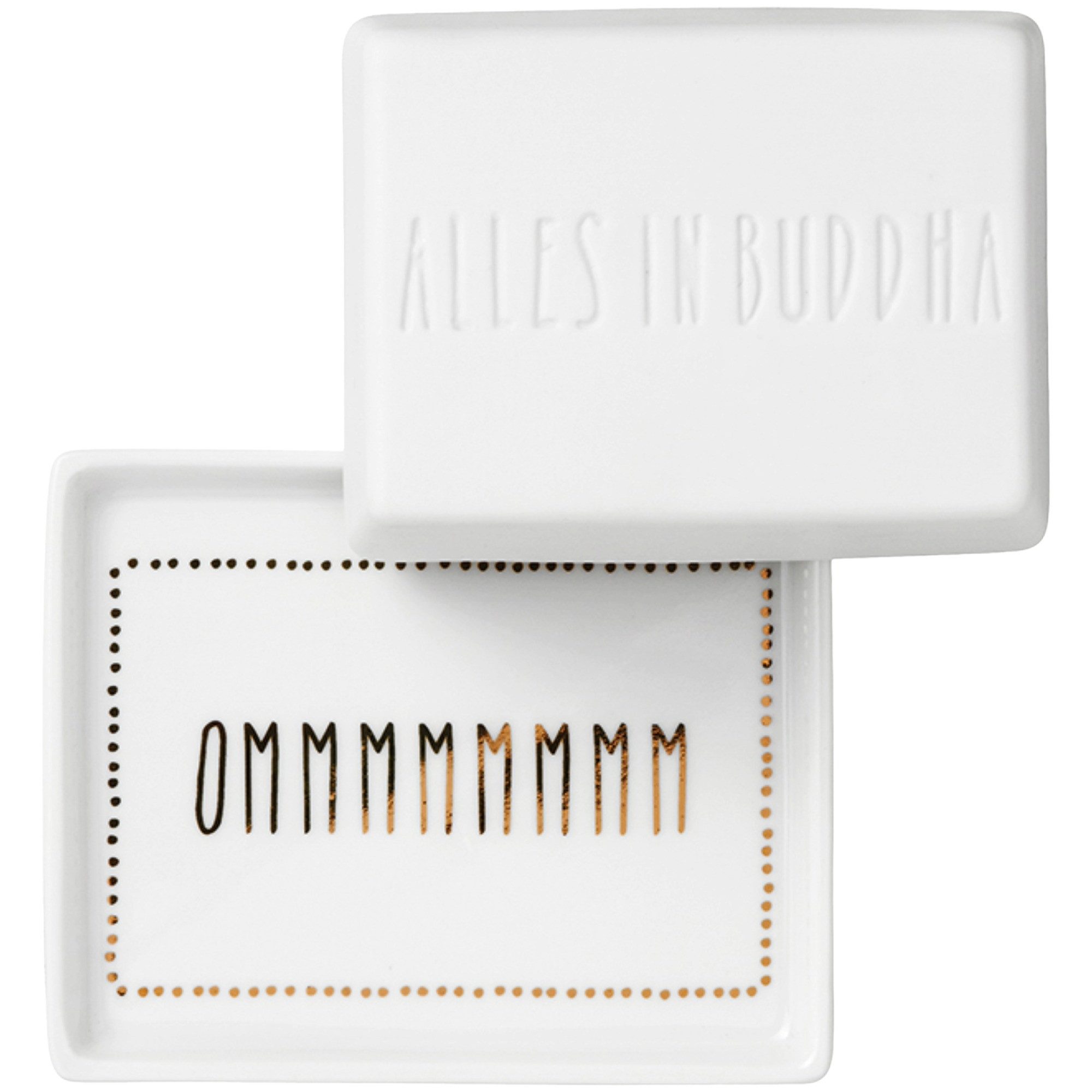 Räder Butterdose räder Alles in Buddha Butterdose Weiß, Porzellan