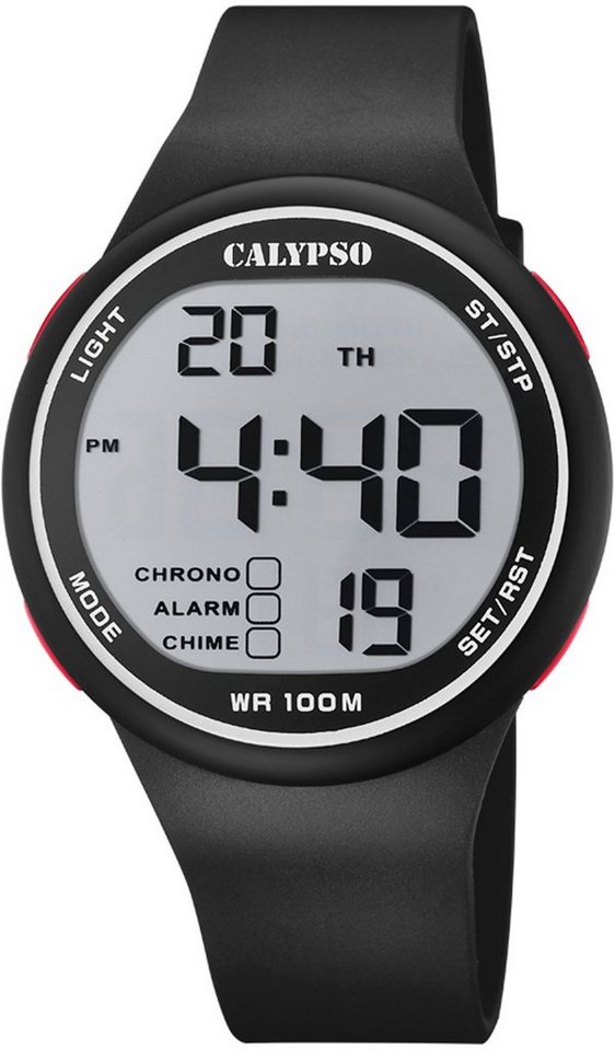 CALYPSO WATCHES Chronograph Color Splash, K5795/1, Armband aus  tragefreundlichem PU