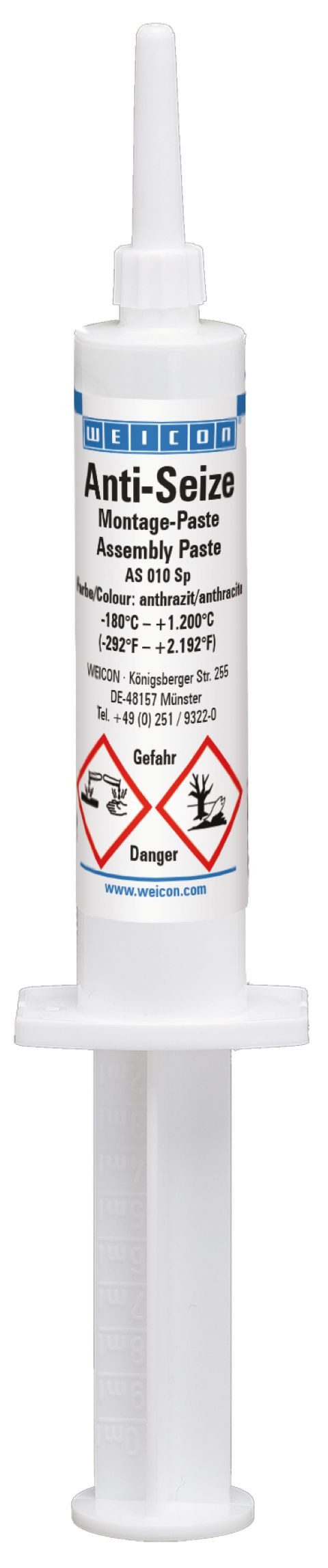 WEICON Montagepaste Anti-Seize Montagepaste, Schmier- und Trennmittelpaste, 10 g, hochtemperaturbeständig, außergewöhnlich gute Trennwirkung