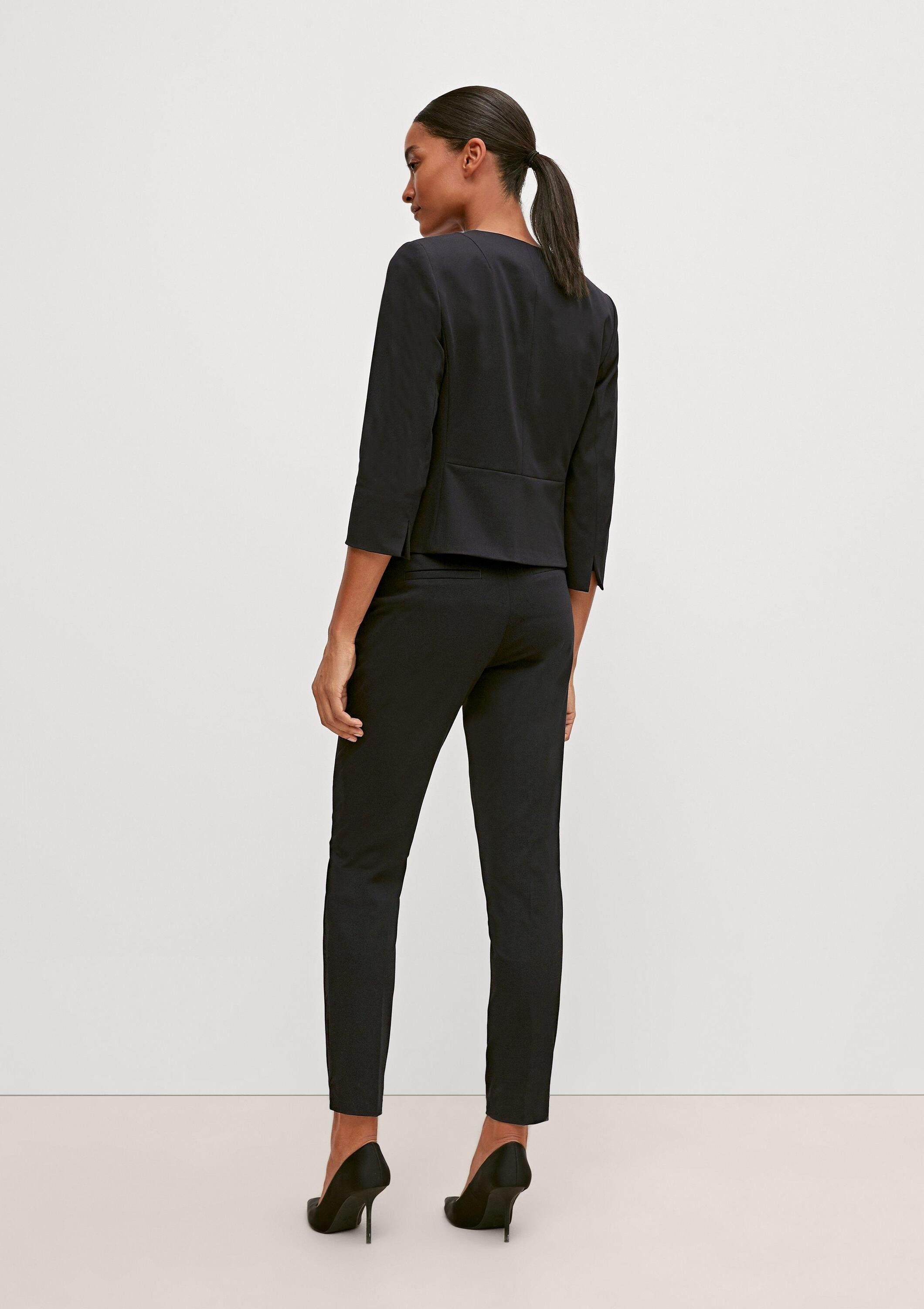 comma Jackenblazer Indoor-Blazer Blazer mit kurzem Schnitt