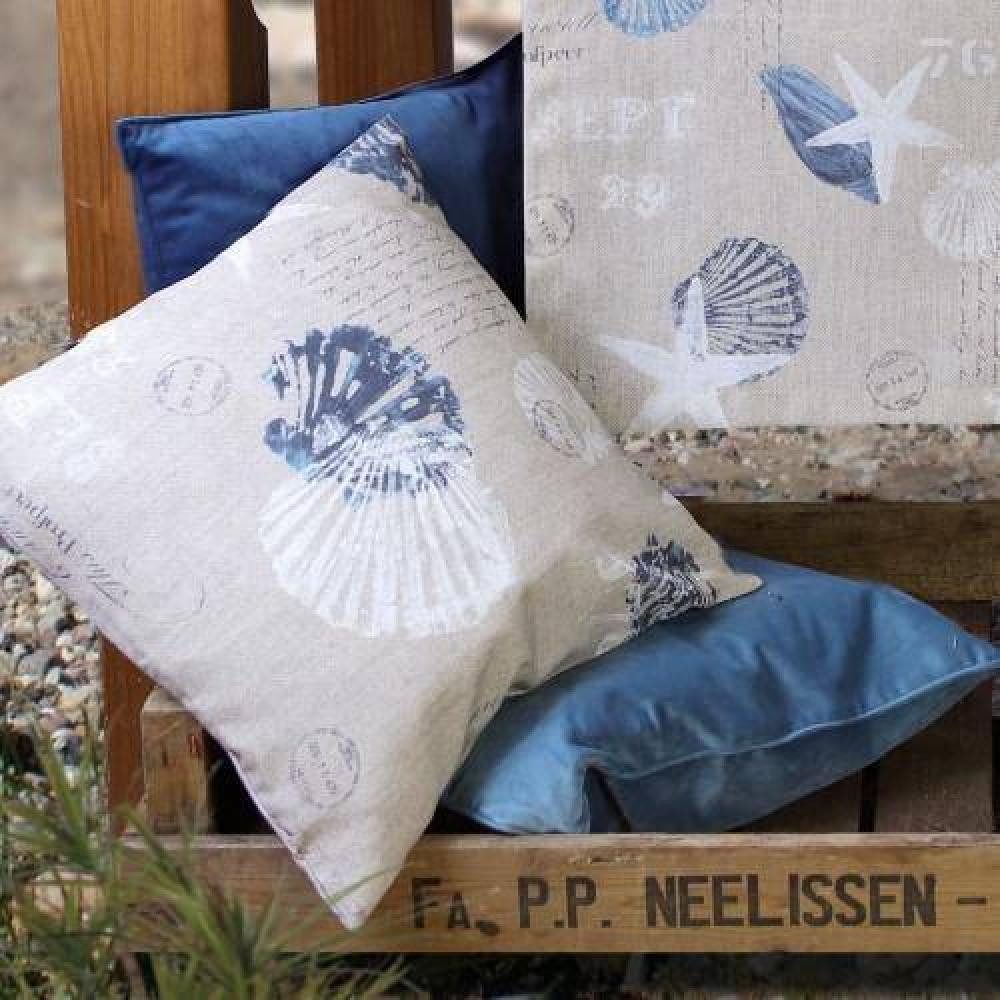 sander table + home Kissenhülle Kissenhülle Maritim mehrfarbig 40 x 40 cm