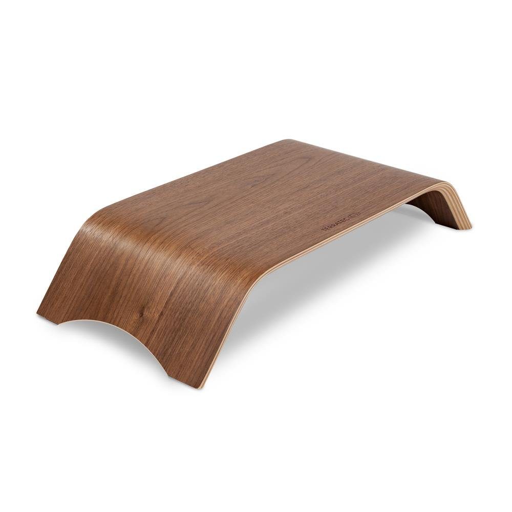 Terratec Monitor-Halterung Holzdrei, (bis 27 Zoll, ergonomische Bilschirmerhöhung aus Echtholz für Monitore bis 27)