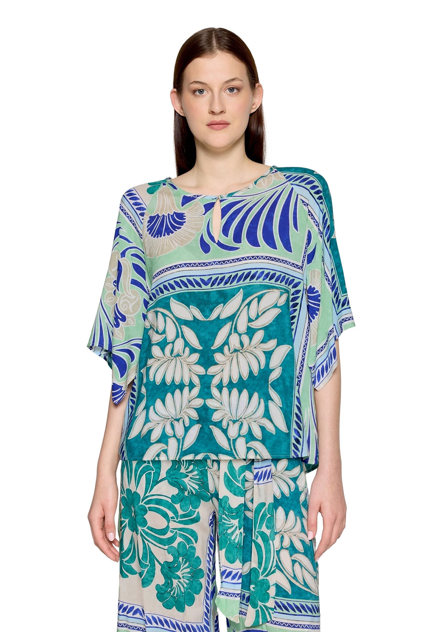 Cartoon Schlupfbluse Damen mit Muster