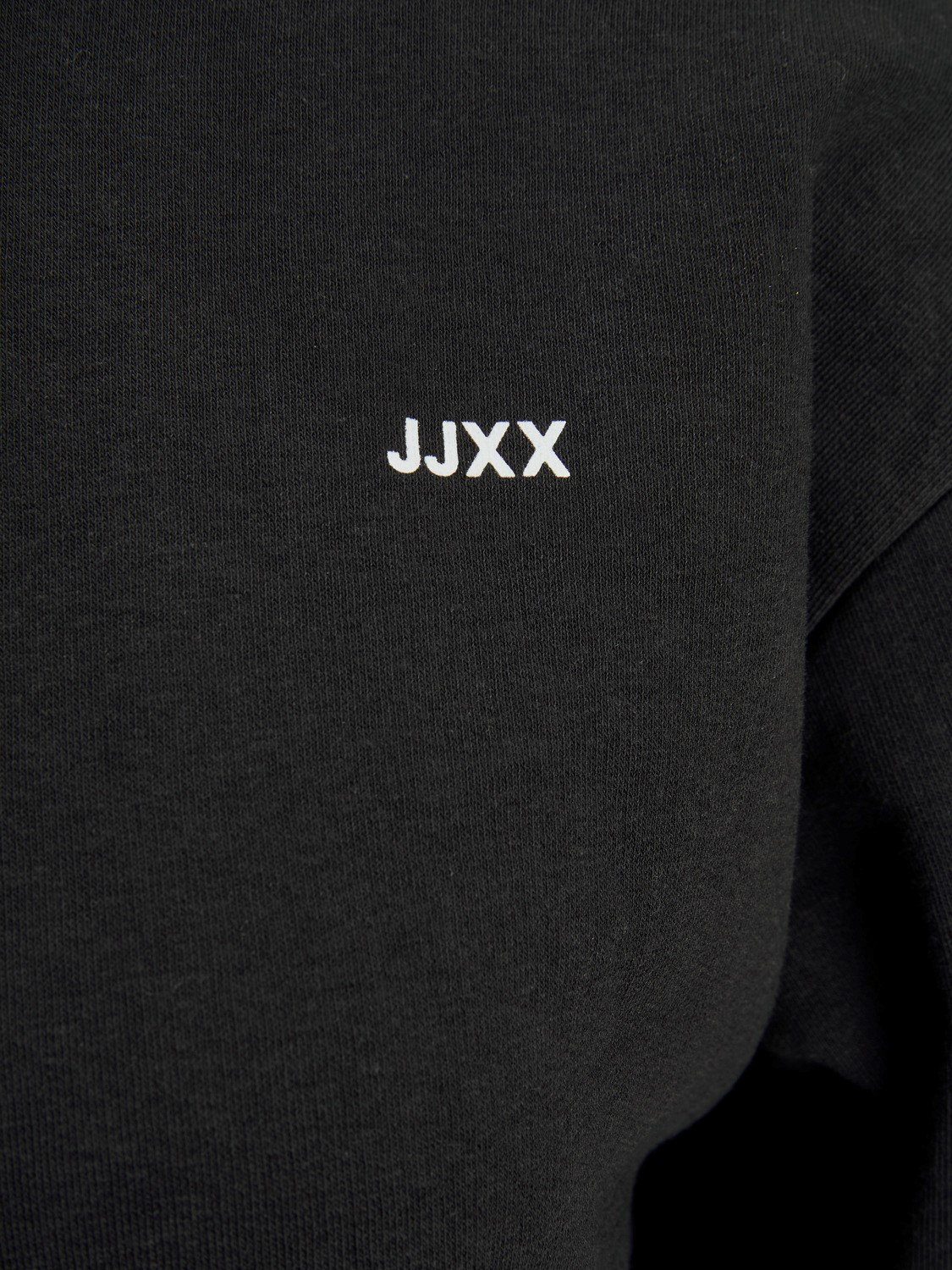 WHITE JJXX 12228735 HOOD EVERY Sommerkleid LOGO Black aus JXABBIE Baumwollmix JJXX