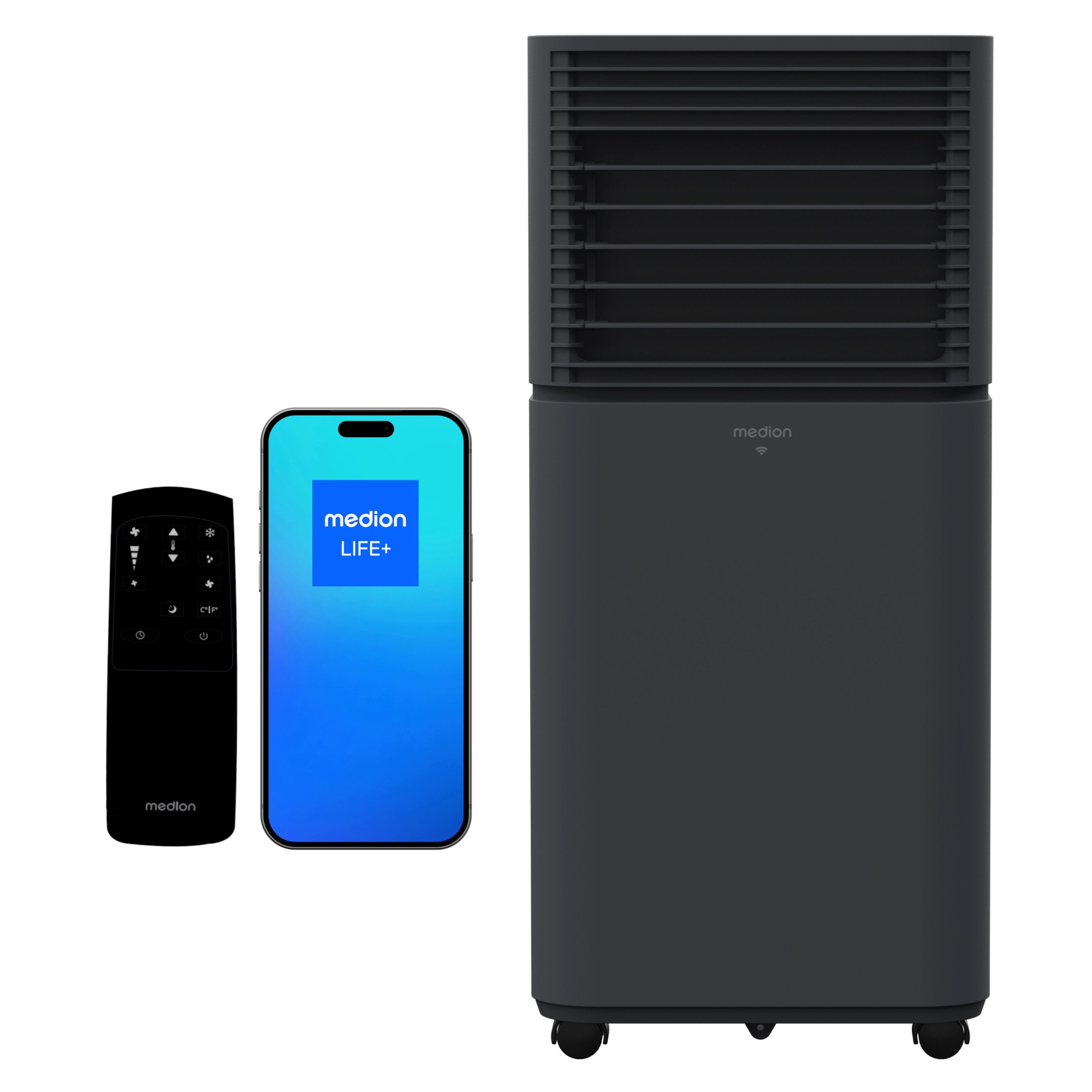 Medion® Klimagerät MEDION® LIFE® P901 Klimaanlage (MD 37732), 9000 BTU, mobil, bis 32m², App- und Sprachsteuerung P901