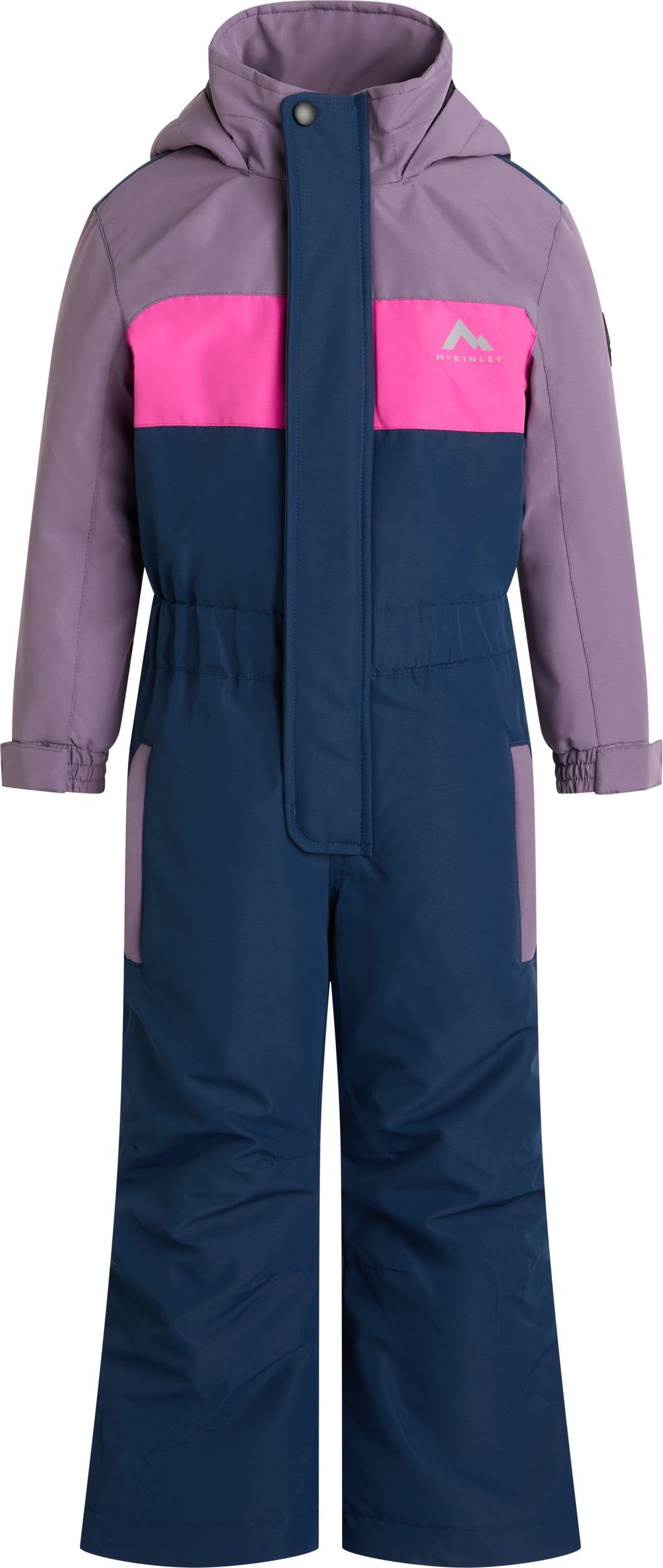 McKINLEY Schneeoverall KK.-Overall Corey II kds NAVY DARK/PURPLE/PIN
