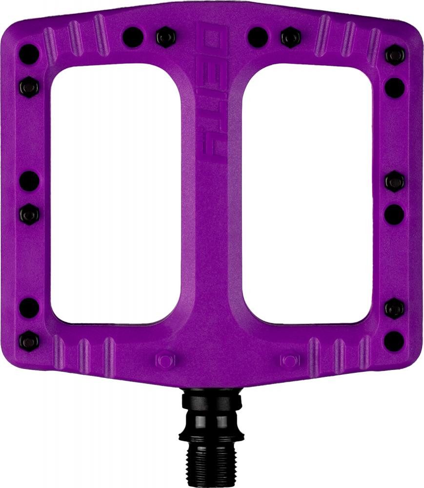 Deity Plattformpedale Deity Deftrap Pedale lila (Purple), Kunststoffplattform, CroMo-Achse