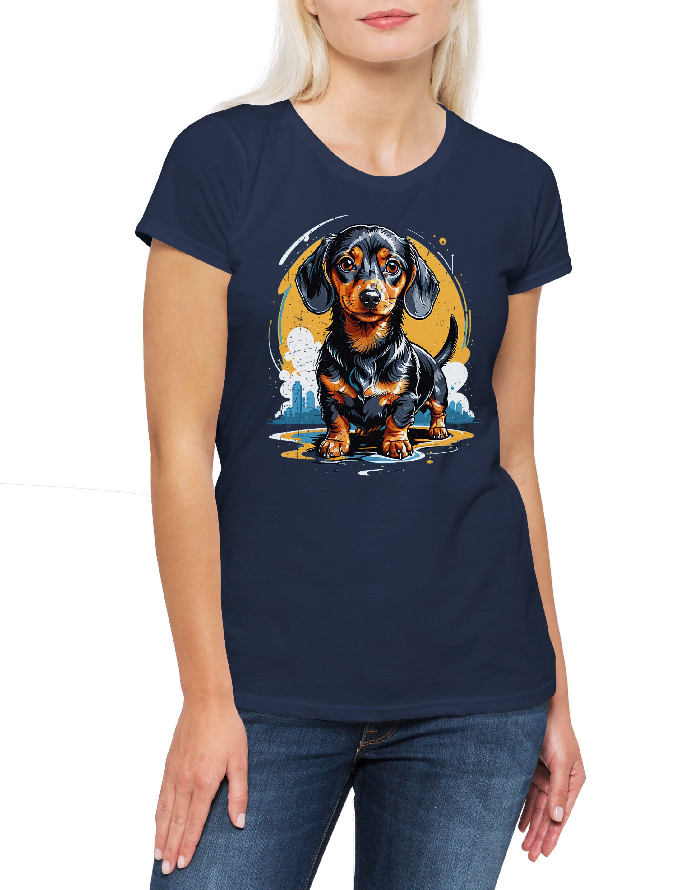 Urban Backwoods Print-Shirt Sweet Dackel Art günstig online kaufen