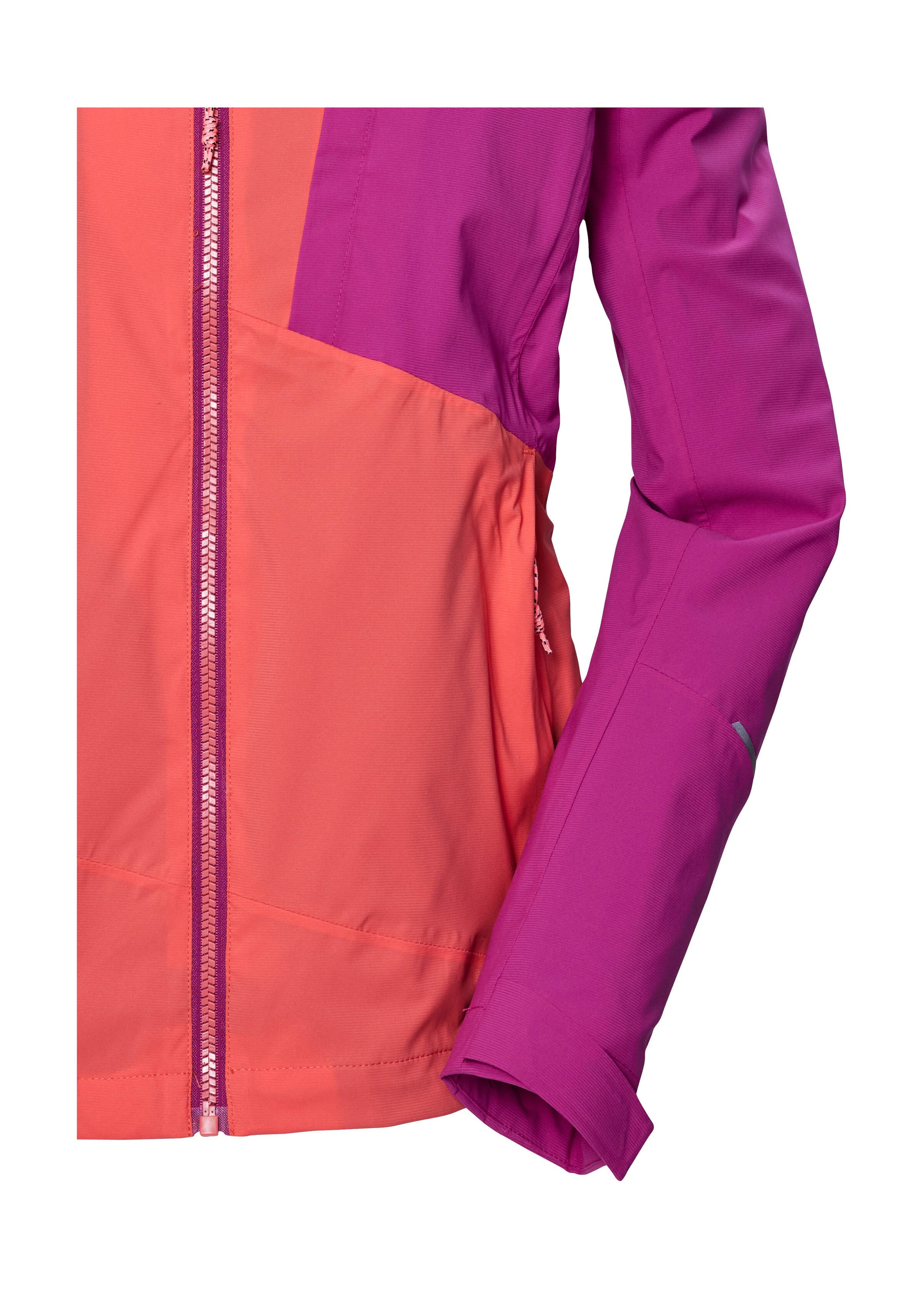 Killtec Outdoorjacke KOS 83 WMN JCKT Damenjacke: Colourblock, wasserdicht, atmungsaktiv