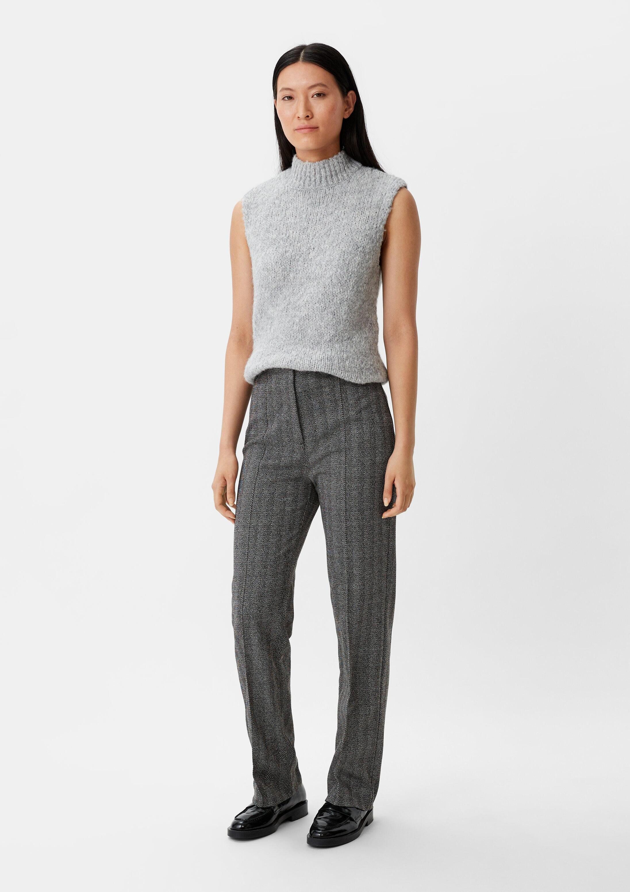 comma Chinos Hose Regular: Stoffhose aus Viskosestretch