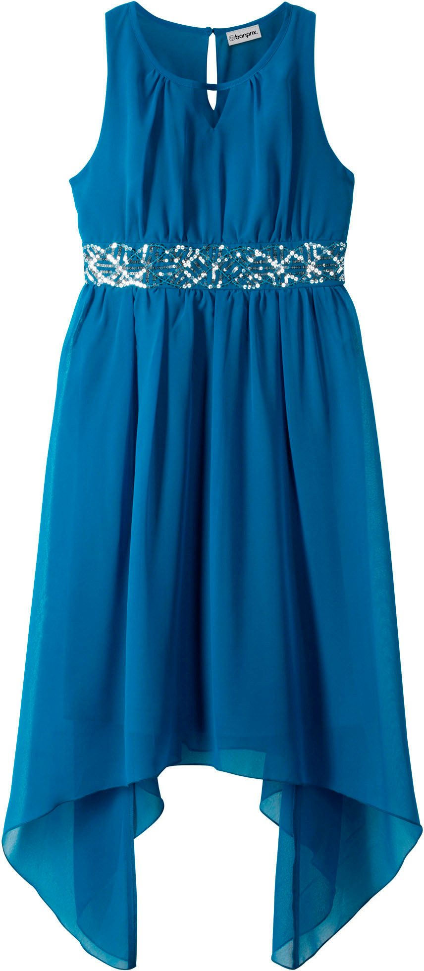 bonprix Chiffonkleid für festliche Anlässe, ärmellos, Regular Fit