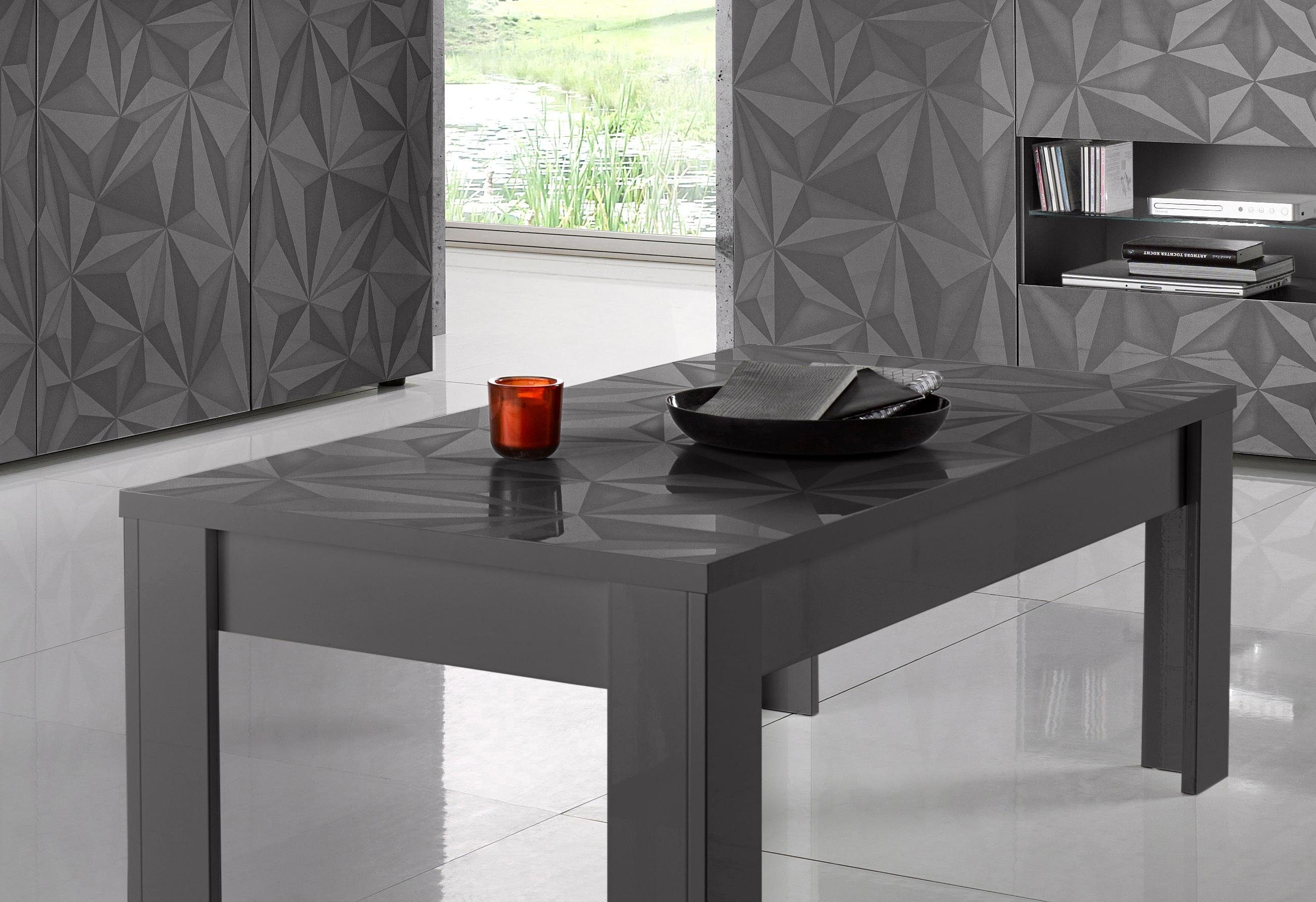 INOSIGN Couchtisch Prisma 122x65 cm, Wohnzimmertisch mit Winkelfuß, Sofatis günstig online kaufen