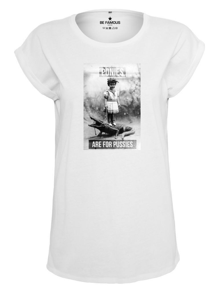 Be Famous Print-Shirt Classic Roll Up Pussies (1-tlg., keine) günstig online kaufen