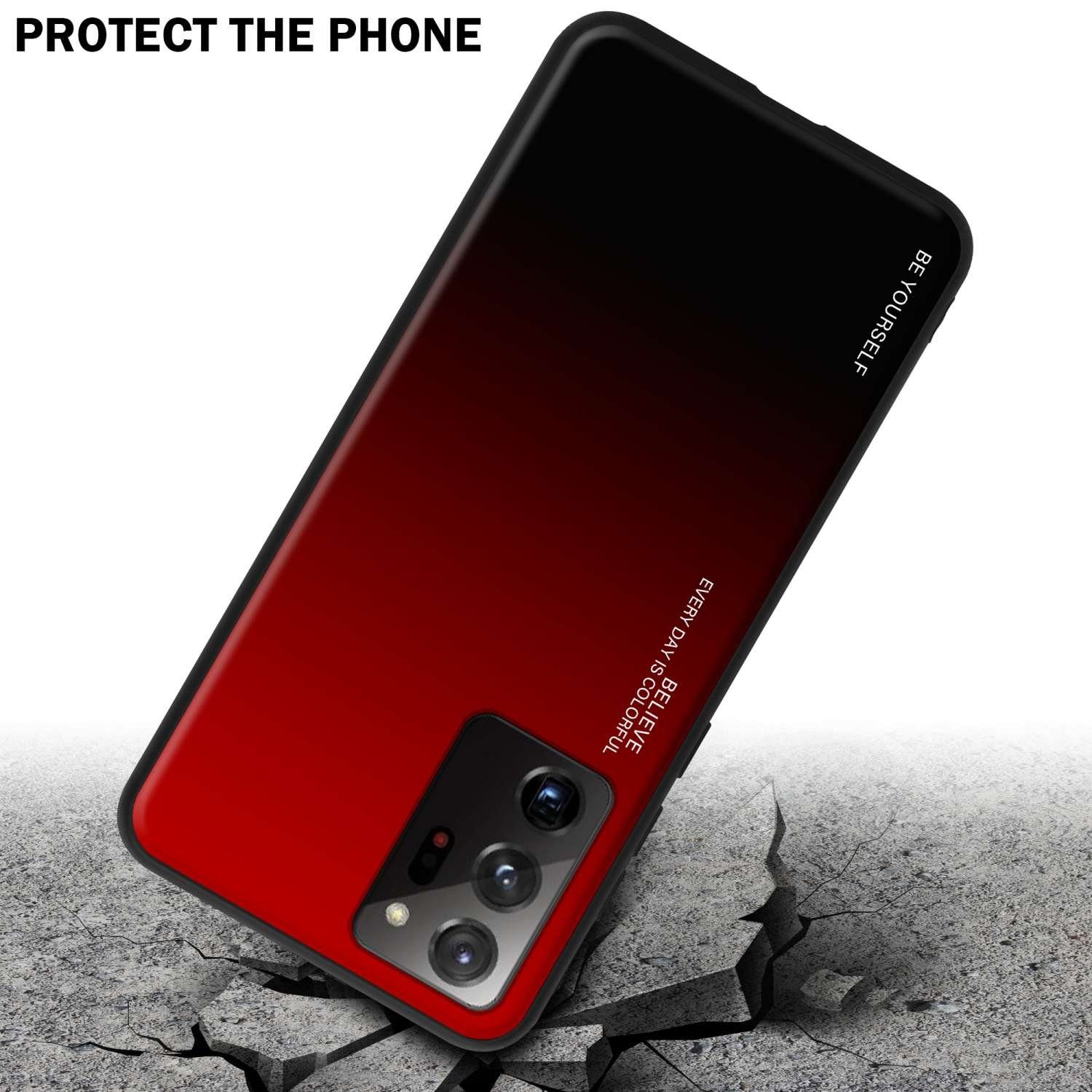 Cadorabo Handyhülle für Samsung Galaxy NOTE 20 ULTRA Hülle Samsung Galaxy NOTE 20 ULTRA, Robustes Hard Case - Handy Schutzhülle - Hülle - Back Cover Bumper