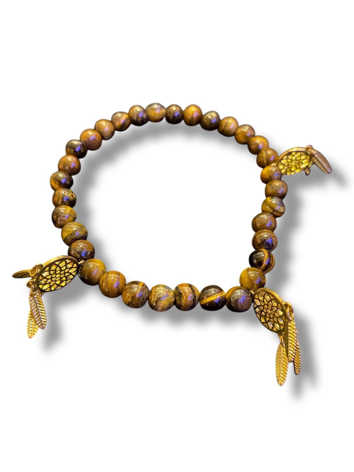 Eden Stone Perlenarmband Tigerauge Armband Echtes günstig online kaufen