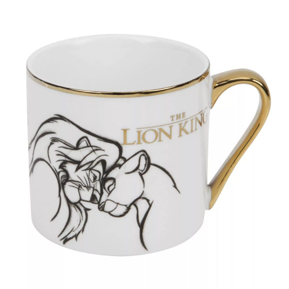 Widdop & Co Tasse König der Löwen Disney Tasse mit Goldgriff, Porzellan