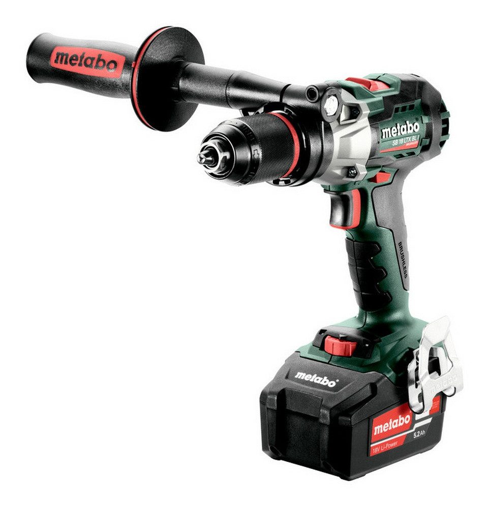 metabo Akku-Schlagbohrschrauber SB 18 LTX BL I, 18 V, 2 x 5,2 Ah Li-Ion in MetaBox