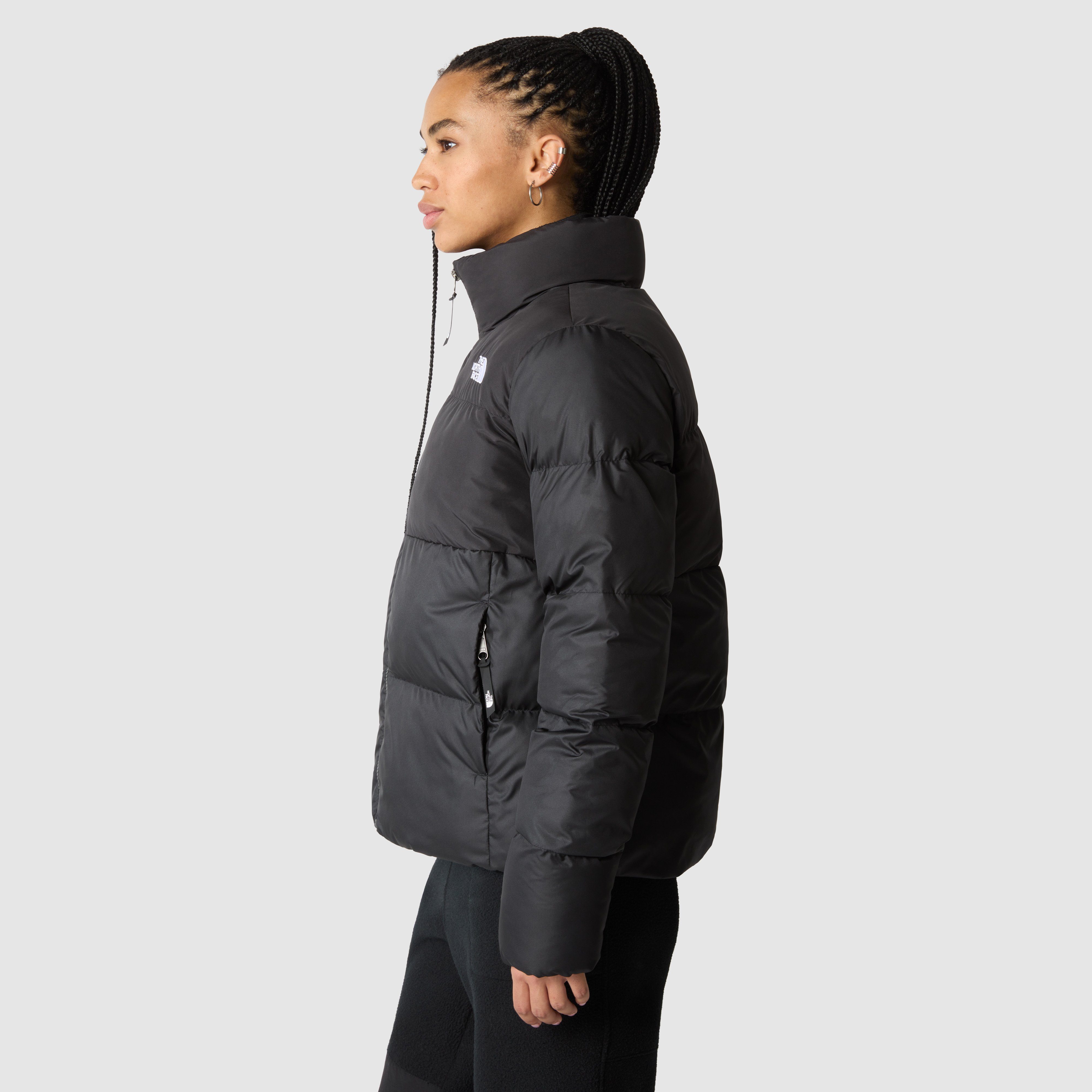 Face JACKET The black Funktionsjacke W Material aus SAIKURU North wetterbeständigem