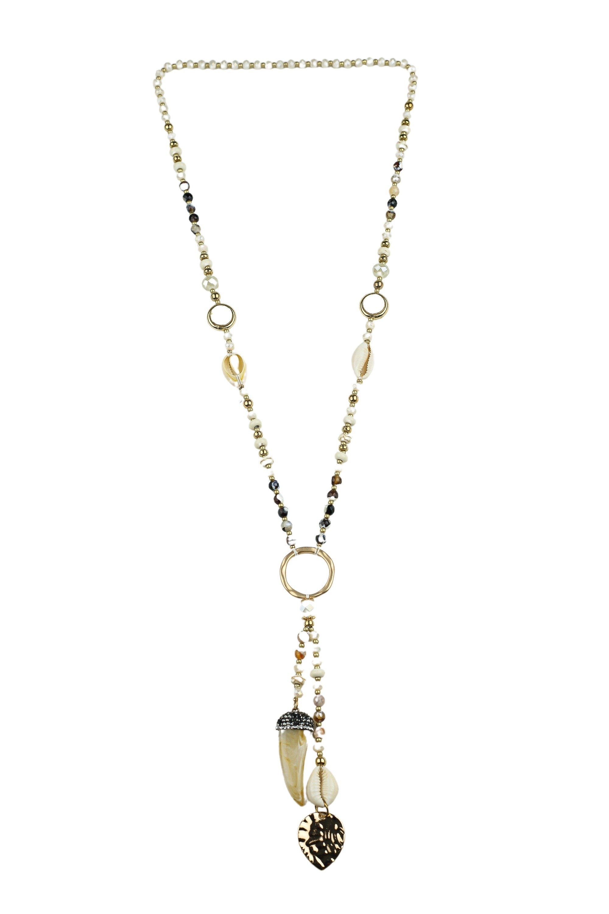 COLLEZIONE ALESSANDRO Lange Kette Aruba, mit echten Muscheln