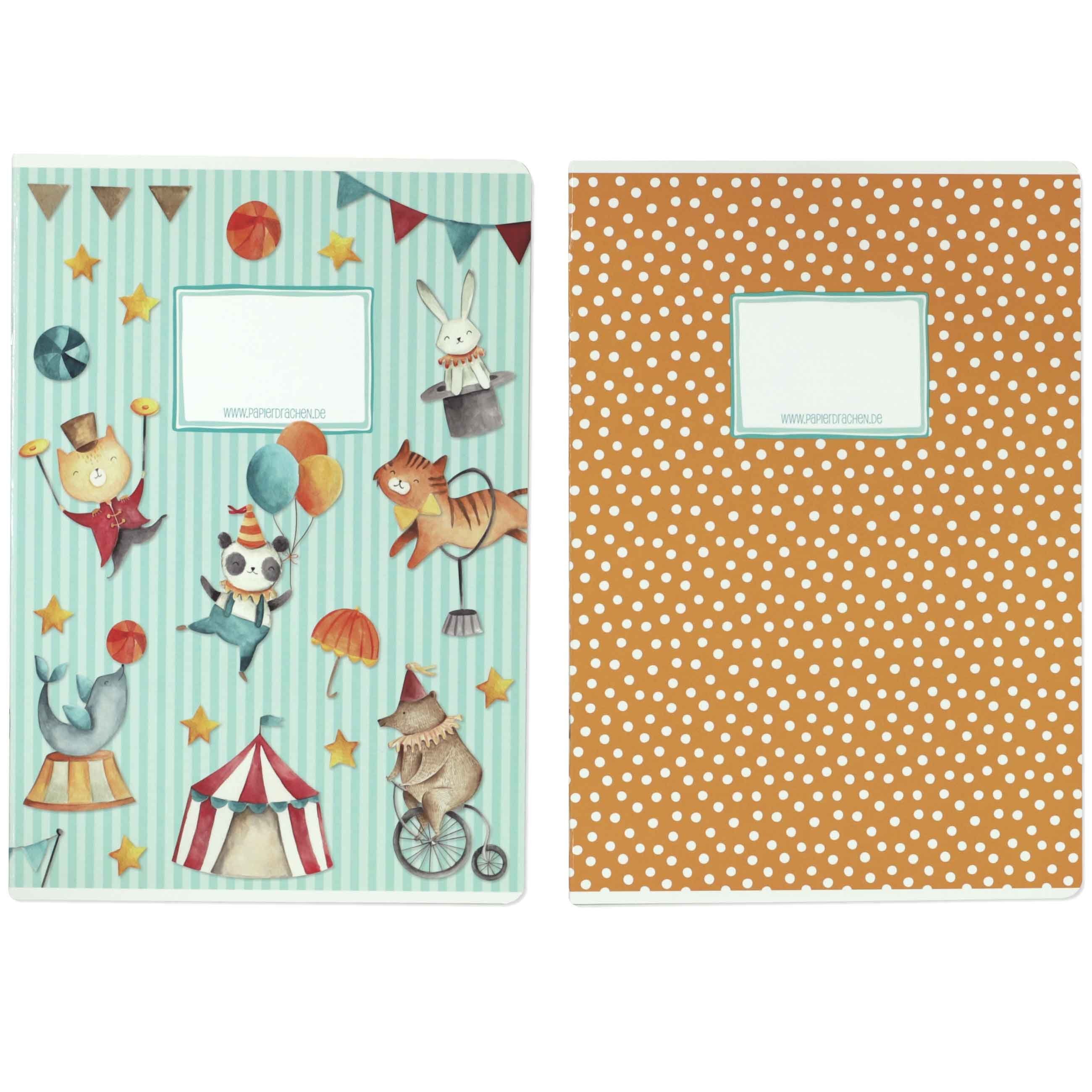 PAPIERDRACHEN Schulheft Schulhefte Set - DIN A4