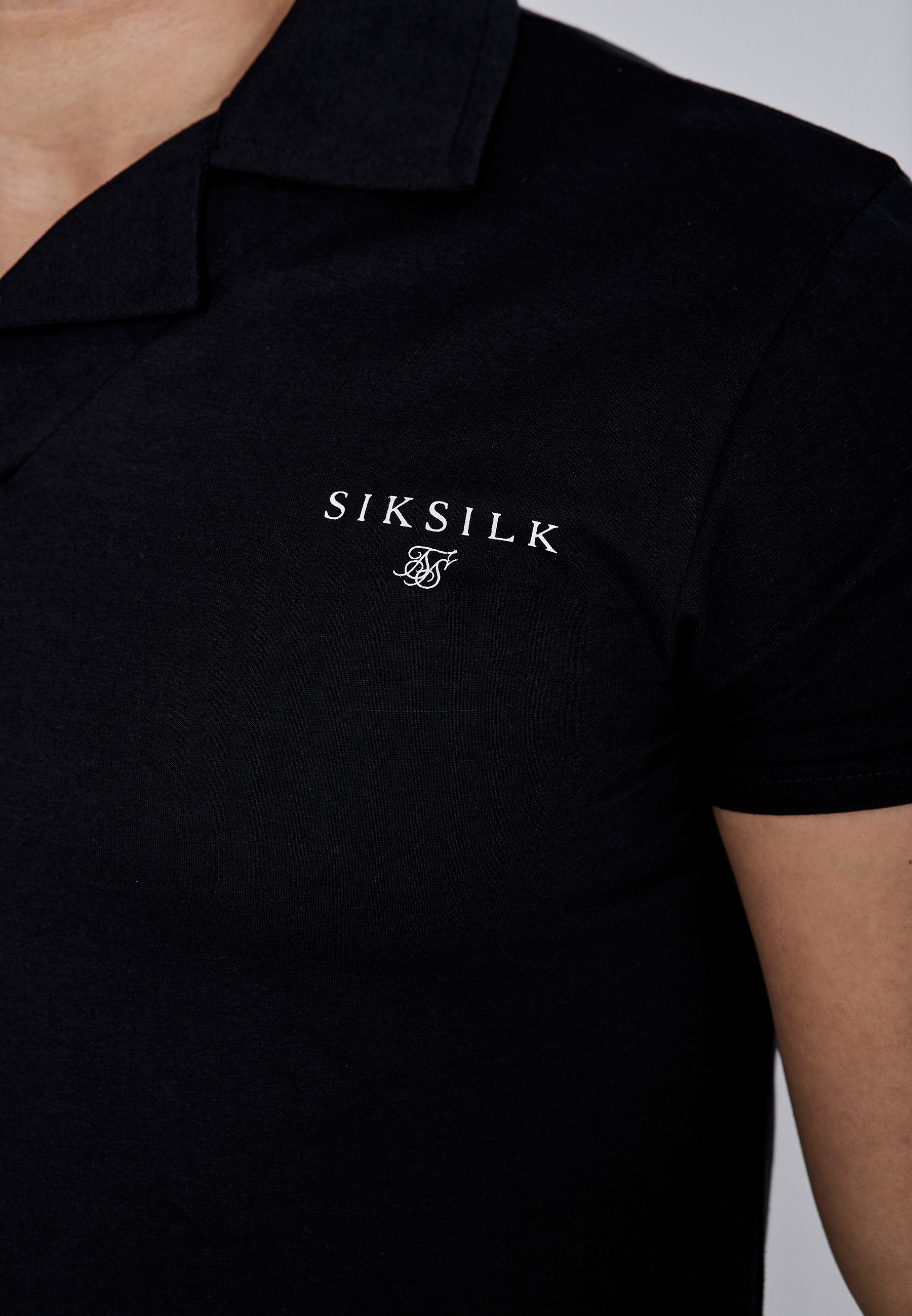 Siksilk Poloshirt SikSilk Herren Revere Polo T-Shirt günstig online kaufen